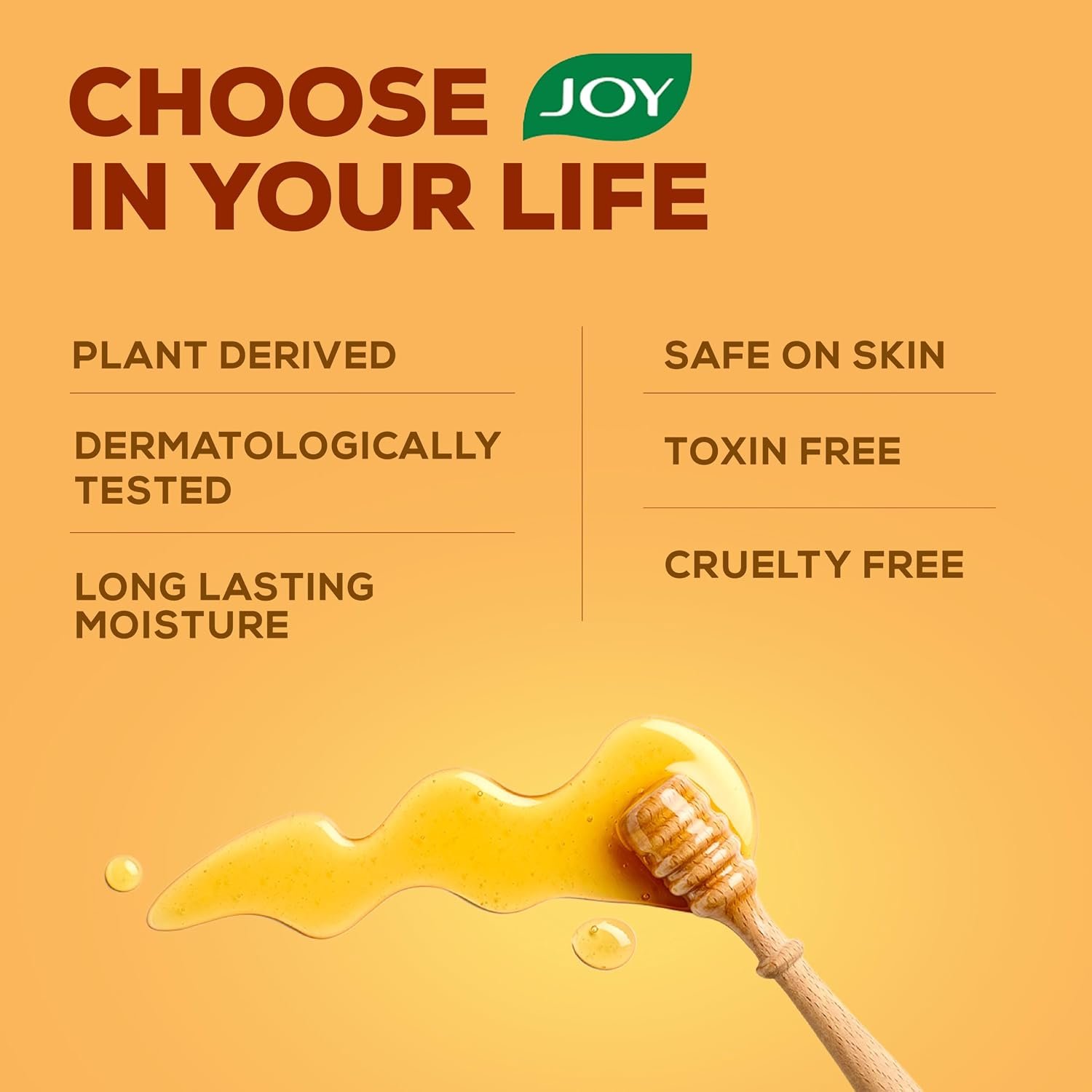 Joy Honey & Almonds Deep Nourishing Moisturizer for Dry Skin | Skin Cream for Face, Hands & Body | Contains Natural Sunscreen for Glowing Skin | Retains Natural Moisture Balance, 500ml thumbnail