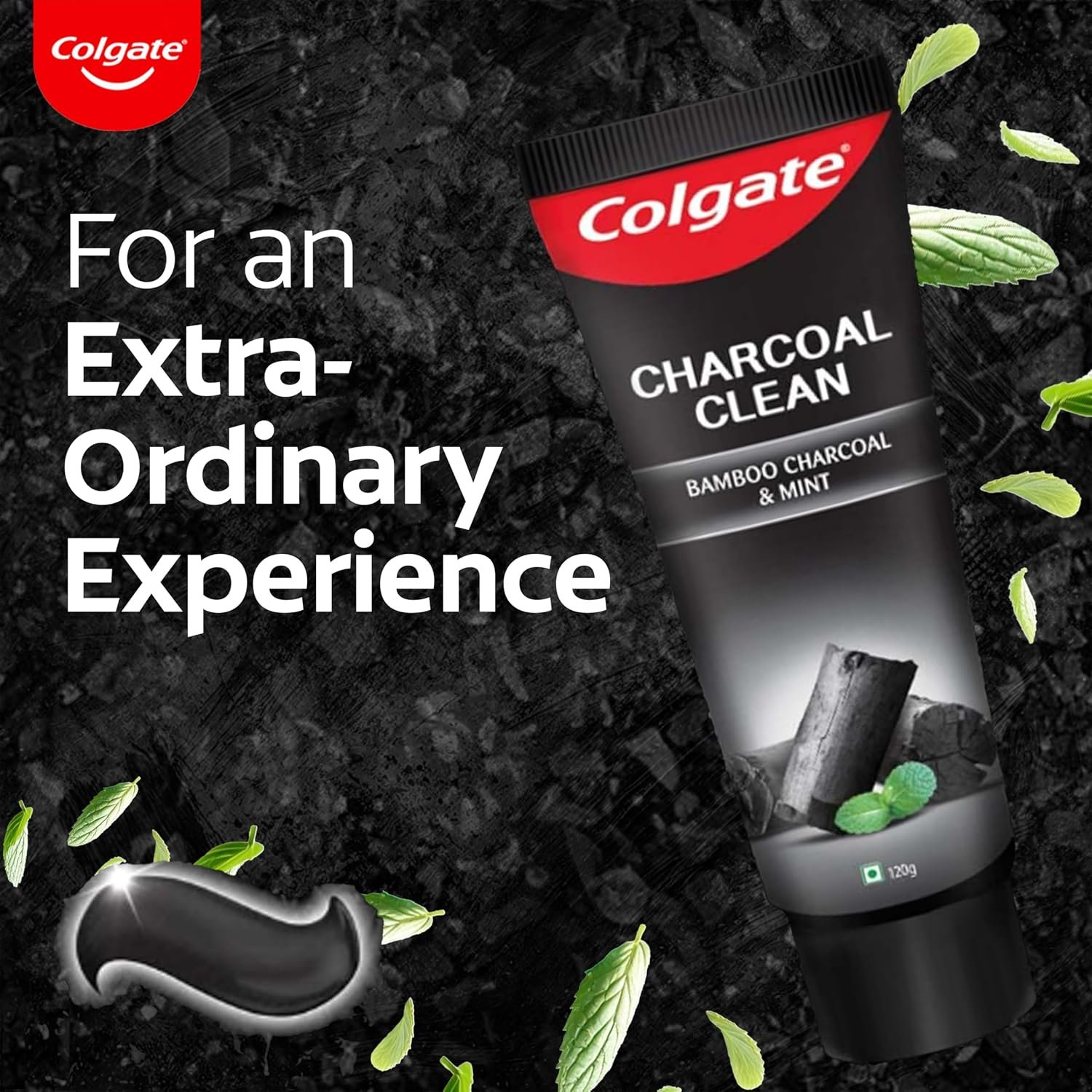 Colgate Charcoal Clean Deep Clean Oral Care Toothpaste, Bamboo Charcoal and Mint (Black Gel) 240g Saver Pack thumbnail