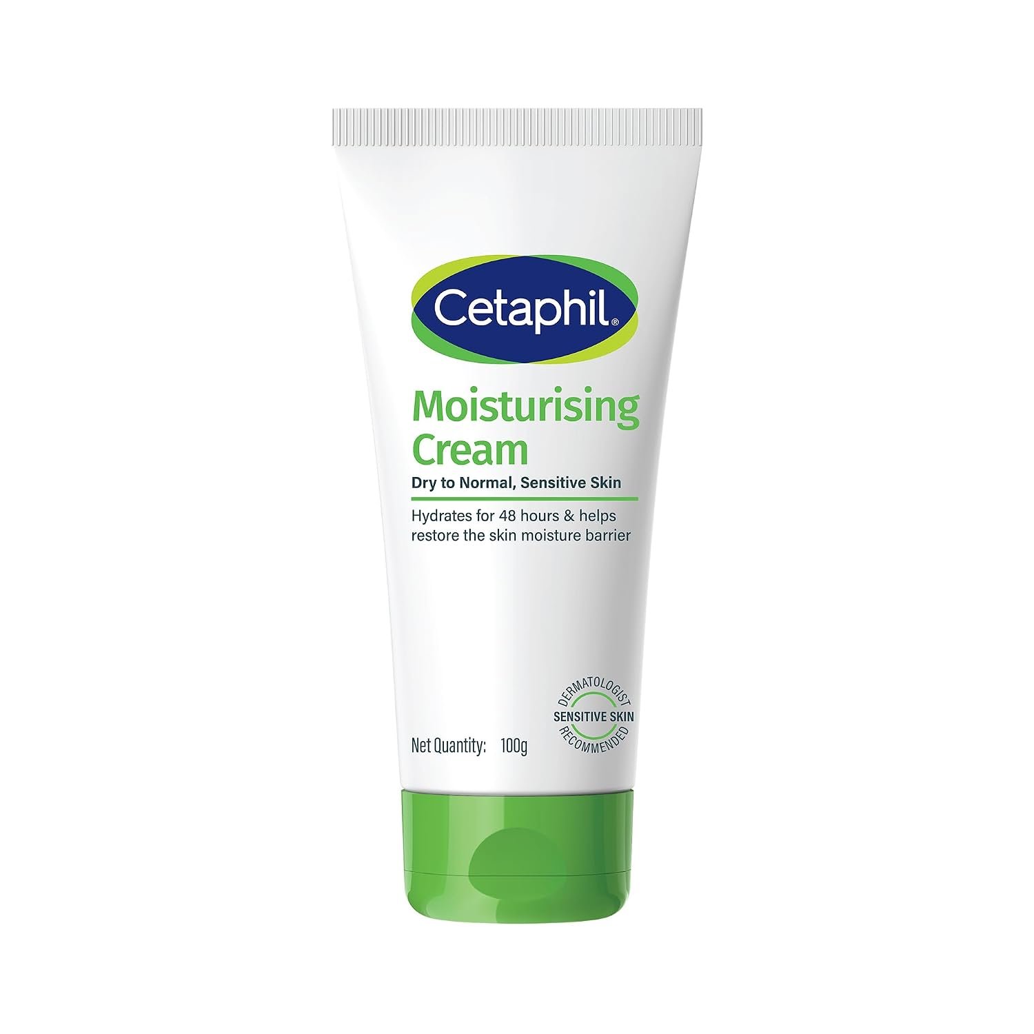 Cetaphil Moisturising Cream 100 g for Dry & Sensitive Skin | Rich Fragrance and Paraben Free Moisturiser, Prevents Moisture Loss & Repairs Skin Barrier |