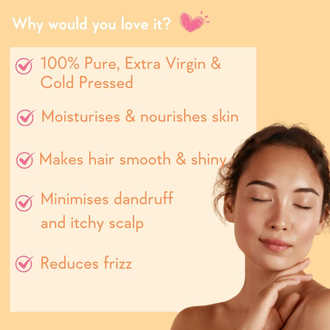 WishCare Cold-Pressed Castor Oil | 100% Natural Virgin Grade Oil for Hair, Skin, Nails & Eyelashes | Nourishing & Moisturizing Care | 200ml thumbnail