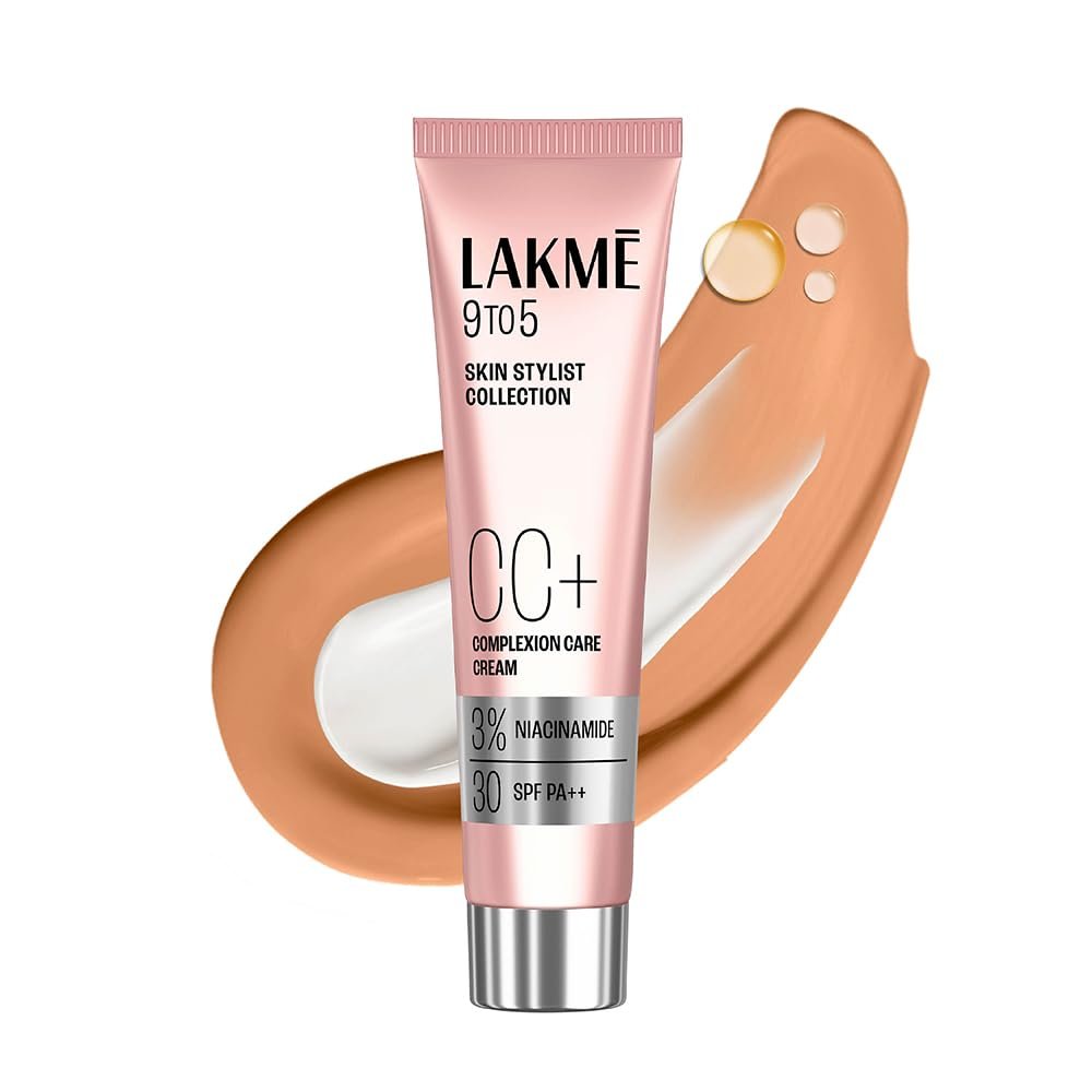 Lakme 9 to 5 CC Cream Bronze with 3% Niacinamide Complex SPF 30 PA++| 9g