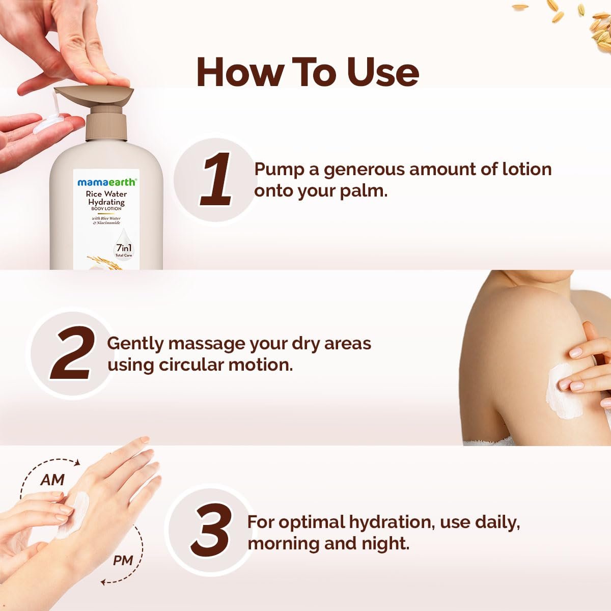 Mamaearth Rice Water Hydrating Body Lotion 400ml thumbnail