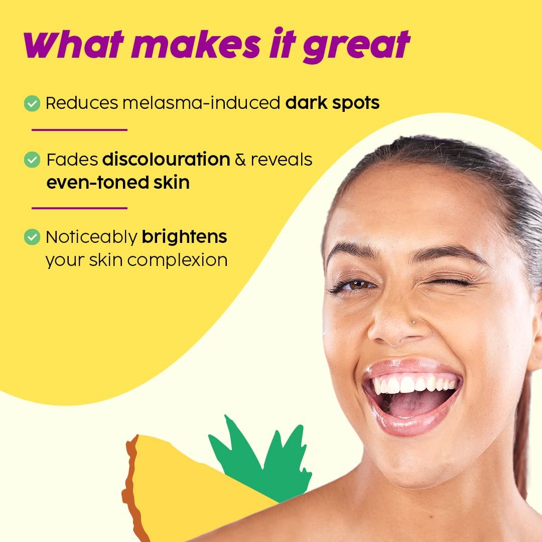 The Plant Fix Plix 2% Alpha Arbutin Pineapple De-Pigmentation Dewy Face Serum for Pigmentation & Dark Spots Removal for Unisex with 10% Niacinamide, 5% PHA for All Skin, 30ml thumbnail