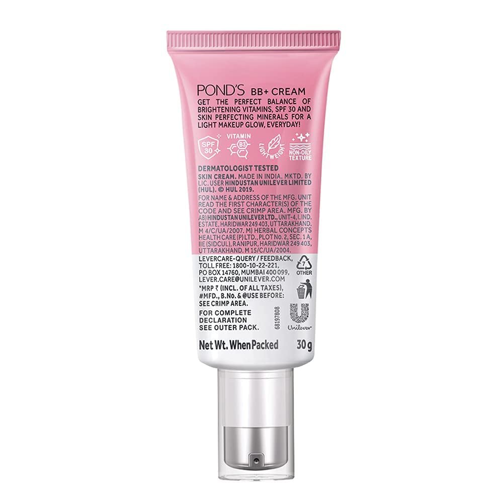 POND'S BB+ Cream|| Instant Spot Coverage + Light Make-up Glow|| Ivory 30g thumbnail