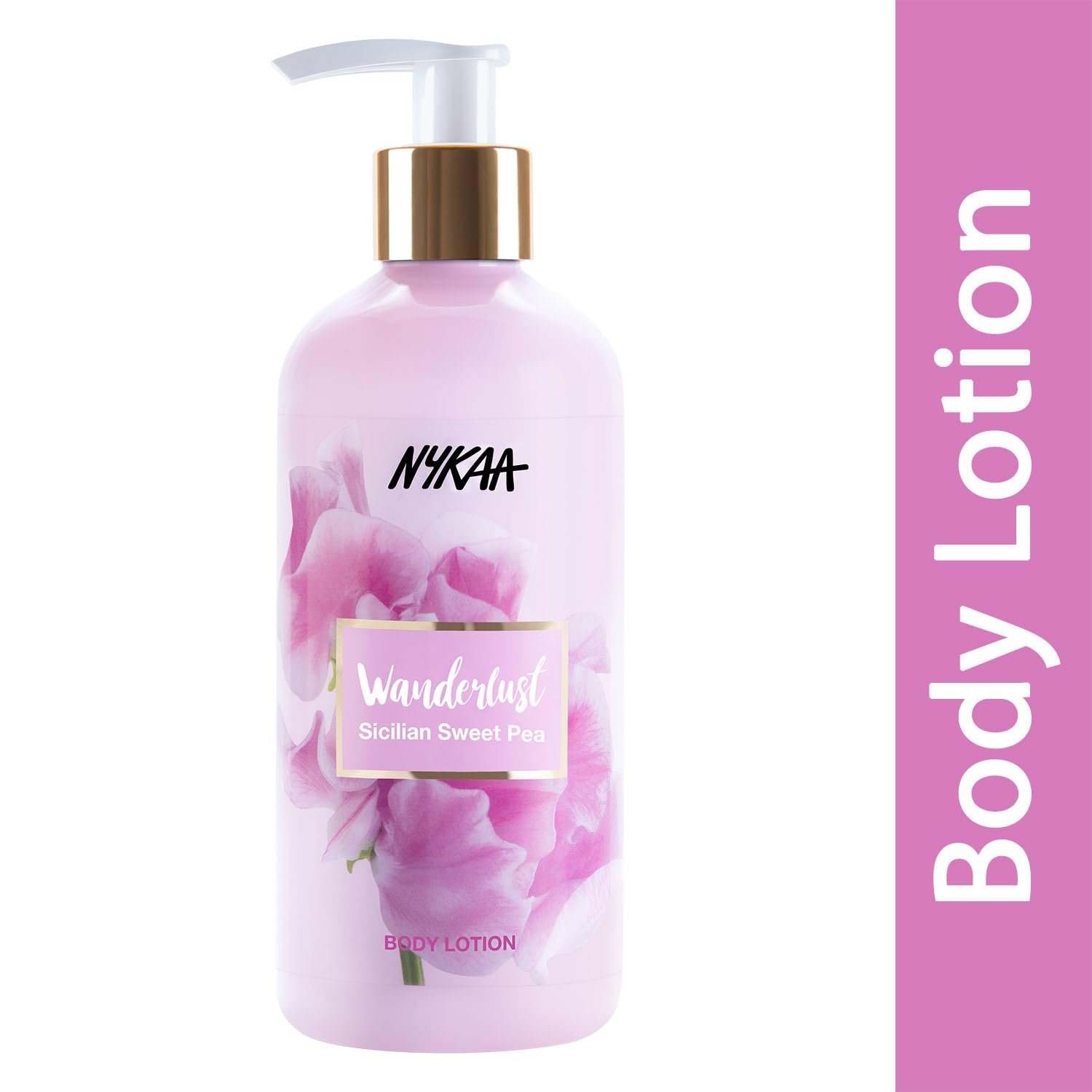 Wanderlust Sicilian Sweet Pea Body Lotion for Women & Men, 300 ml| Smooth, Non-Greasy Formula| Up to 8 Hours Intense Moisturization|For Smooth & Moisturized Skin| Suitable for All Skin Types thumbnail