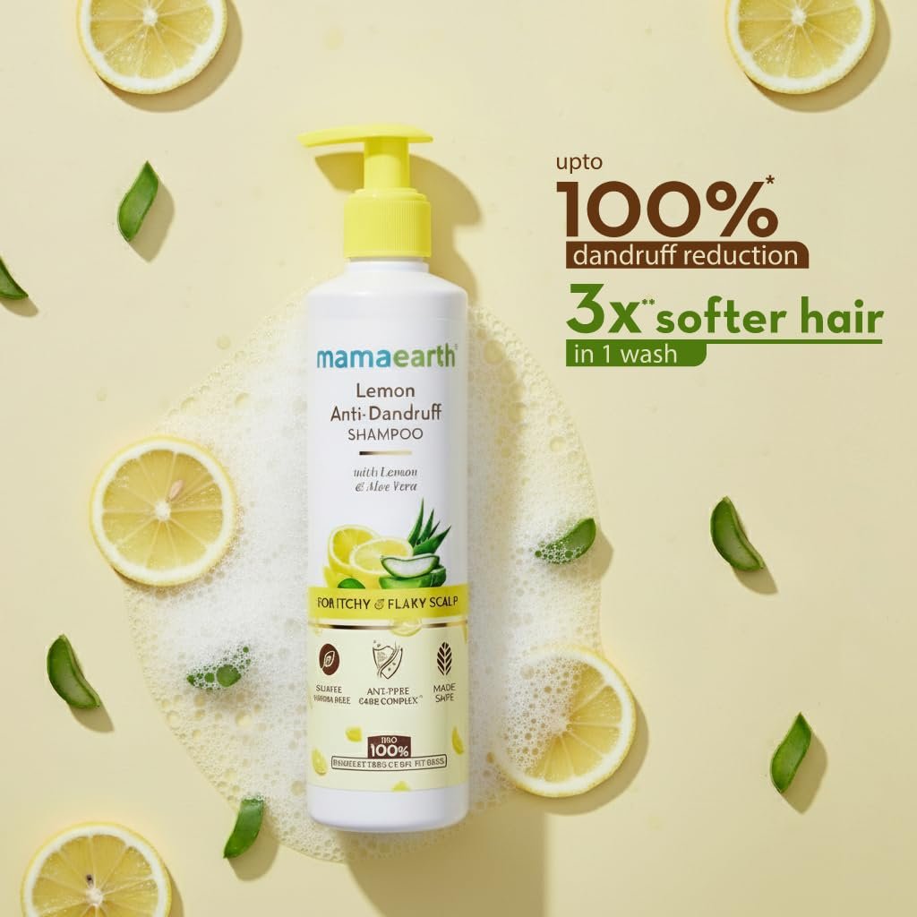 Mamaearth Lemon Anti-Dandruff Shampoo 250ml thumbnail