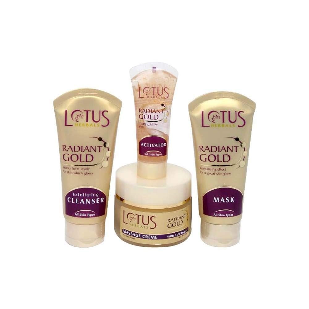 Lotus Herbals Radiant Gold Cellular Glow 5 in 1 Facial Kit 170g thumbnail