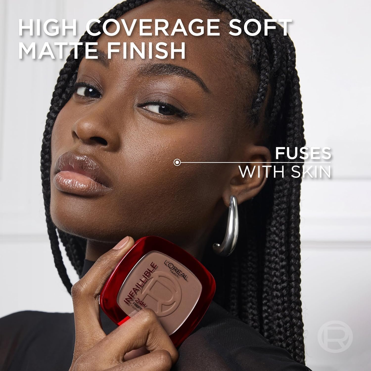 L'Oreal Paris Infallible 24H Powder Foundation, 245 Golden Honey 24H Fresh Wear Powder Foundation, Matte Finish, Sweat-Proof & Waterproof, Weightless High Coverage, Non-Comedogenic thumbnail