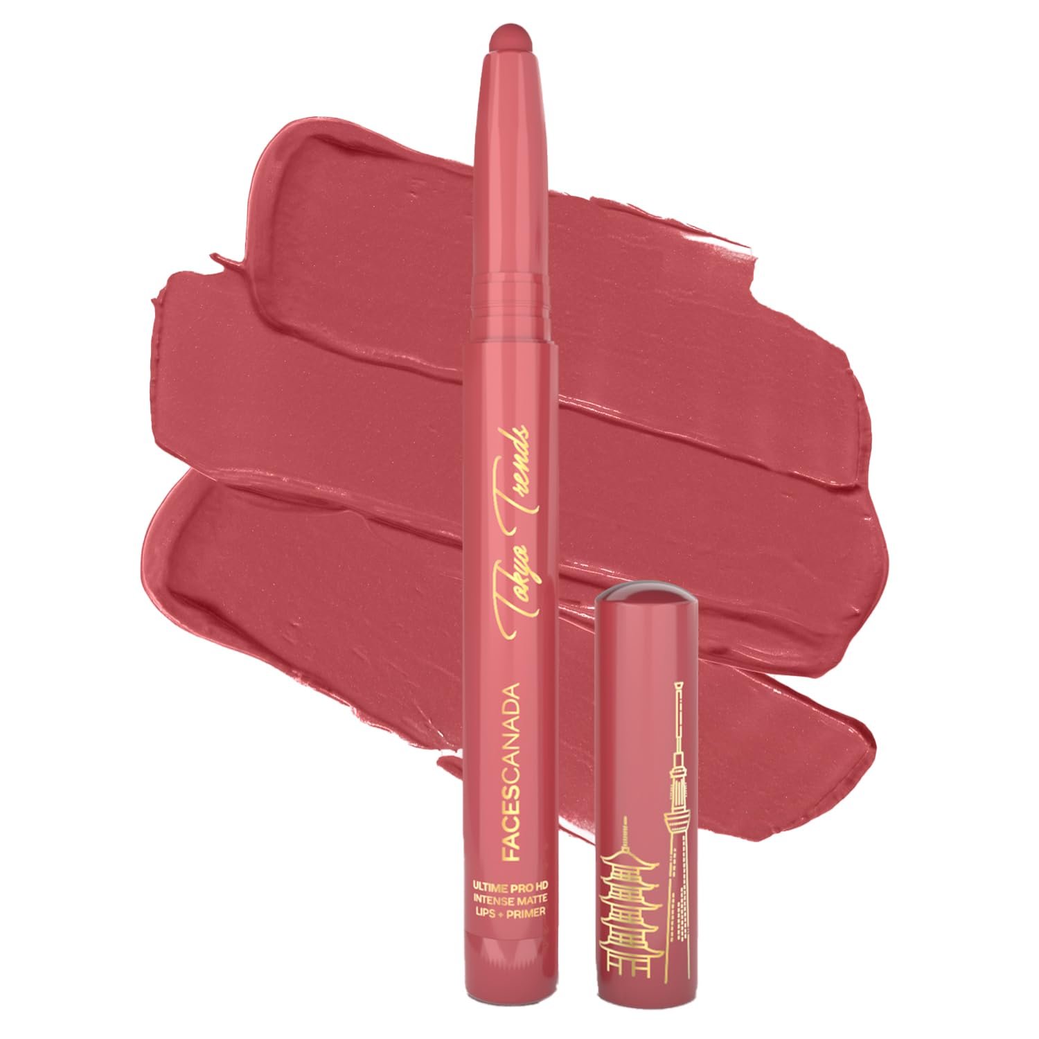 FACESCANADA Ultime Pro HD Intense Matte Lips + Primer - Tokyo Flex Alert N09, 1.4g, Limited Edition | 9HR Long Stay | Primer Infused For Flawless HD Matte Finish | Intense Color | Lightweigh thumbnail