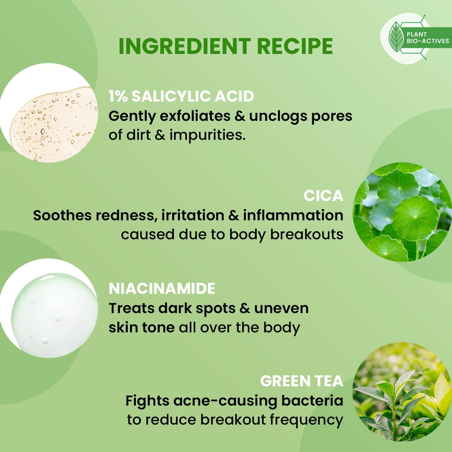 Dot & Key Cica & 1% Salicylic Daily Exfoliating Shower Gel | Niacinamide Infused | Body Wash for Oil & Acne Control | Reduces Body Acne & Smoothes Irritation 250ml thumbnail
