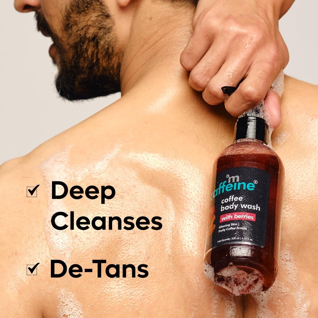 mcaffeine Coffee Body Wash With Berries | De-Tan & Deep Cleansing Shower Gel | Enriched With Vitamin C |For All Skin Types | For Both Men & Women - 200Ml thumbnail