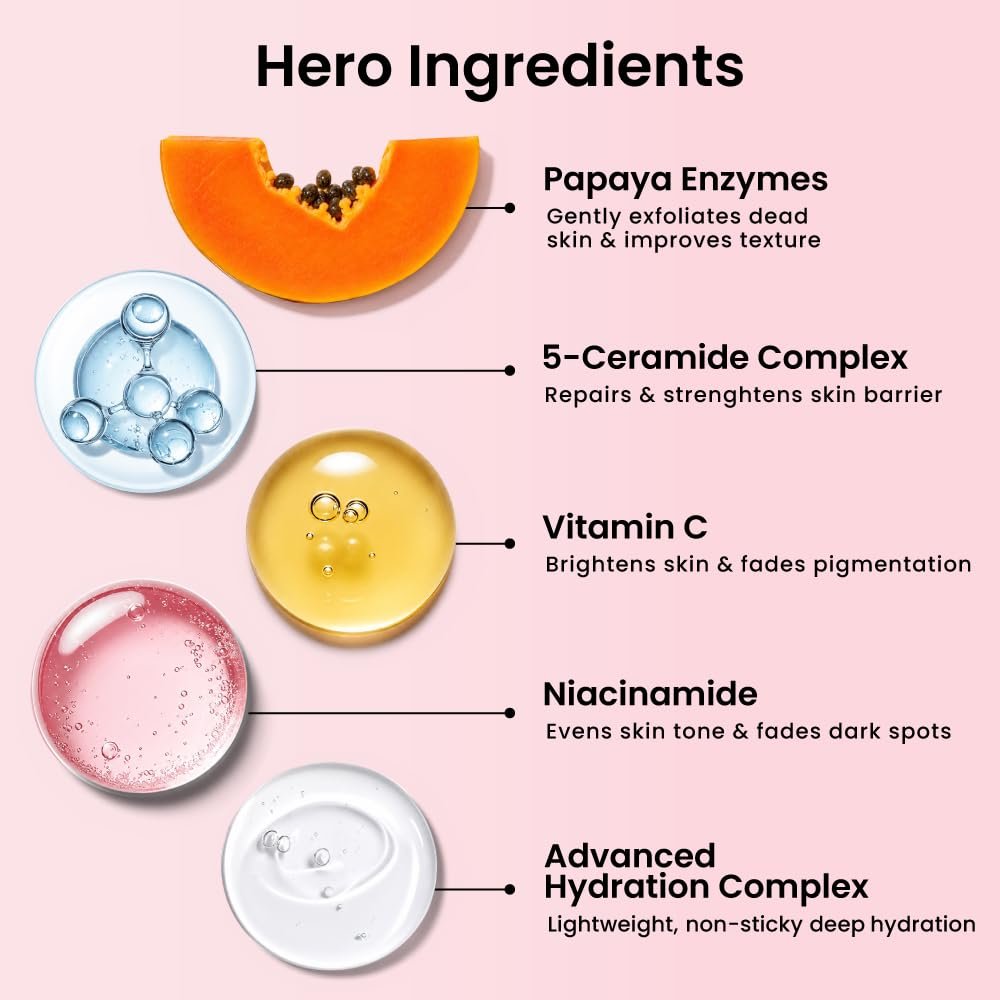Foxtale Lightweight Brightening Face Moisturiser with Vitamin C & Niacinamide |Brightens & Evens Skin Tone, Fades Dark Spots & Deeply Hydrates | for Normal to Dry Skin | for Men & Women | 50 thumbnail