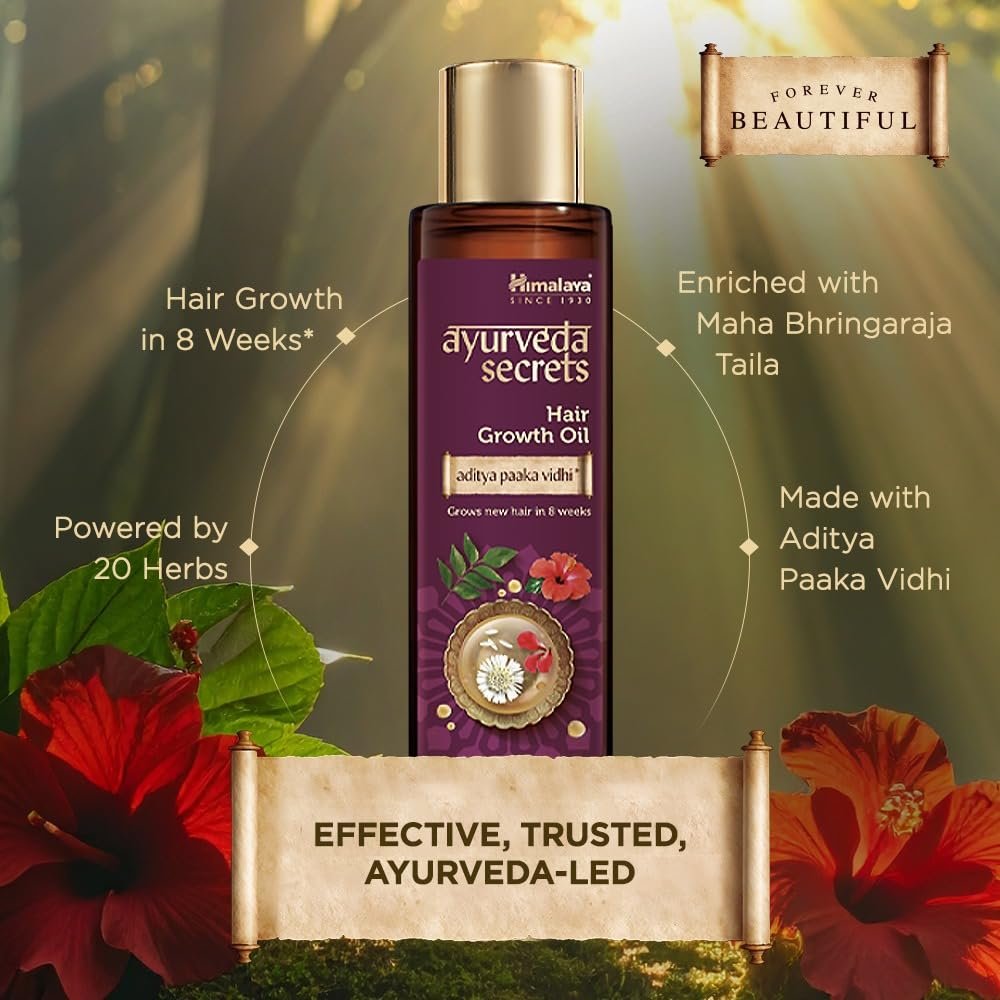 Himalaya Ayurveda Secrets Rosemary Hair Growth Oil for Men & Women | With Rosemary, Bhringaraja, Hibiscus & Curry Leaf | Helps Reduce Hair Fall, Supports New Hair Growth| 100ml thumbnail