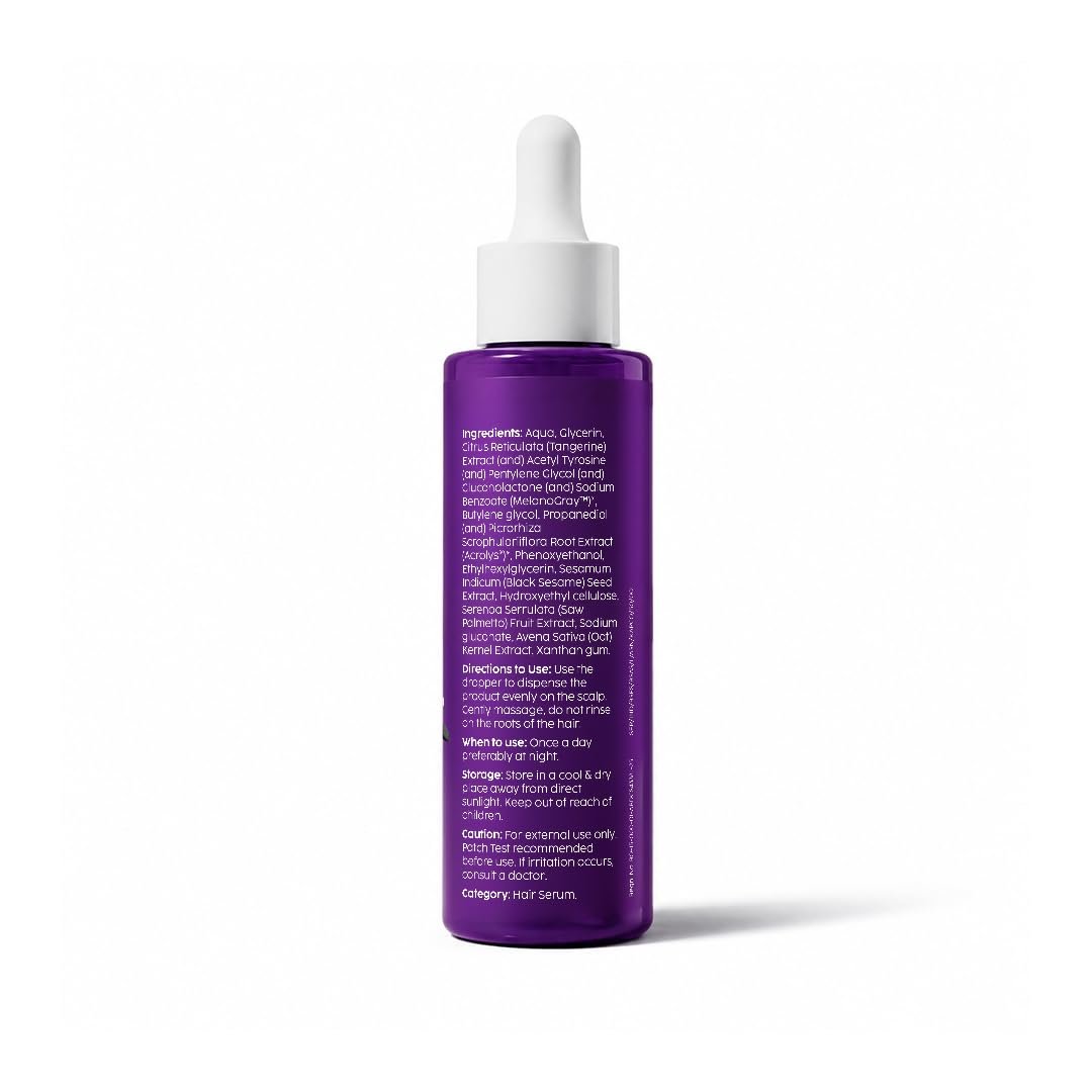 PLIX The Plant Fix Black Sesame Anti-Greying Hair Serum | With Black Sesame Oil | Hair Serum for Grey Hair Care, Nourishment & Healthy-Looking Hair | Daily Hair Care thumbnail