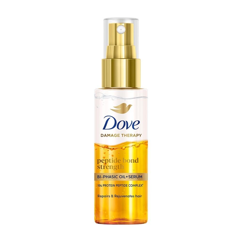 Dove Peptide Bond Strength Bi-Phasic Oil+Serum|12 % PROTEIN PEPTIDE Complex| Extremly lightweight | thumbnail