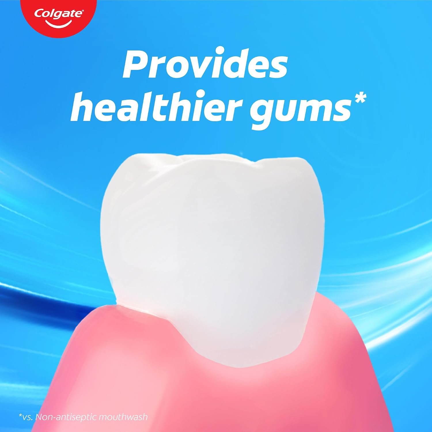 Colgate Plax Fresh Mint Mouthwash, 0% Alcohol, Antibacterial Mouth Wash for Bad Breath, Cavity Protection & Germ Defense for Adults, 500ml thumbnail