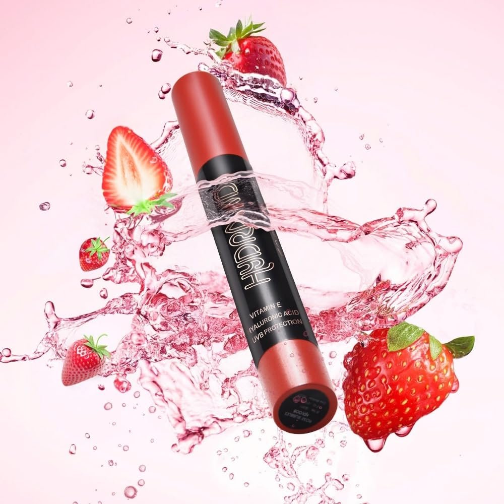 Daily Life Forever52 Hydra Lipstick, Semi-Matte Finish| Enriched with Hyaluronic Acid, Vitamin E & UVB Filter| 97% Lip Darkness Reduction | Vegan & Cruelty Free (STRAWBERRY KISS-03, 2g) thumbnail