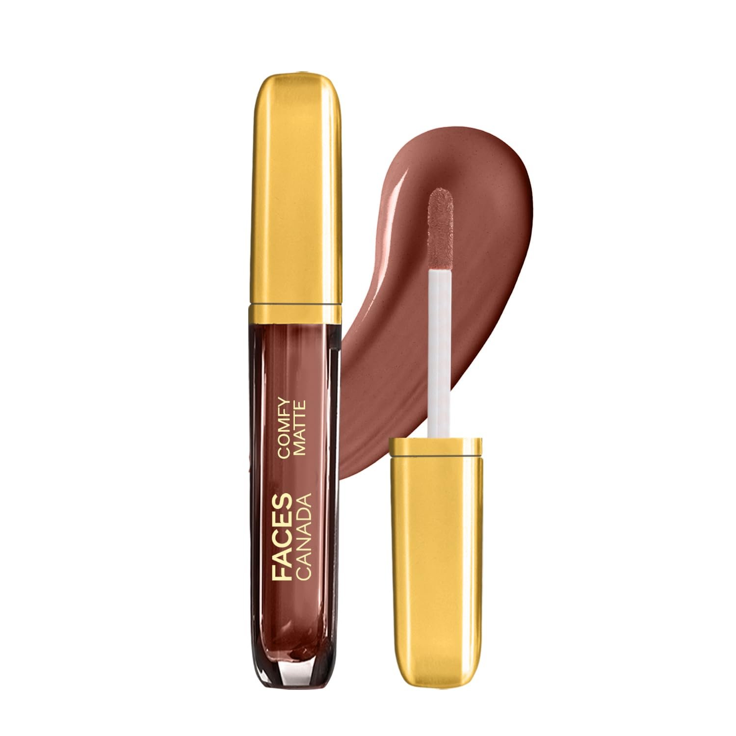 FACESCANADA Comfy Matte Liquid Lipstick - Spill The Tea 29, 3.8 ml | Comfortable 10HR Longstay | Intense Matte Color | Almond Oil & Vitamin E Infused | Super Smooth | No Dryness | No Alcohol