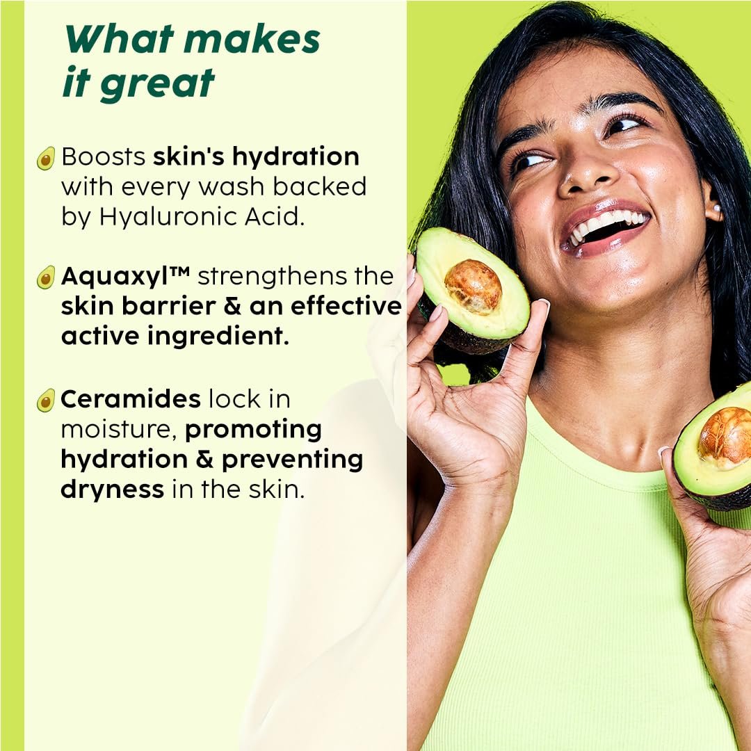 PLIX - THE PLANT FIX Avocado Ceramide Moisture Rush Juicy Cleanser (20 ml) | Ceramide Face Wash| Nourishes and Hydrates Skin | Gentle Cleanser for Sensitive Skin | For Men & Women thumbnail