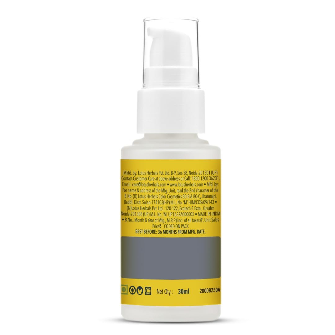 Lotus Herbals WhiteGlow Vitamin C and Gold Radiance Face Serum 30ml thumbnail