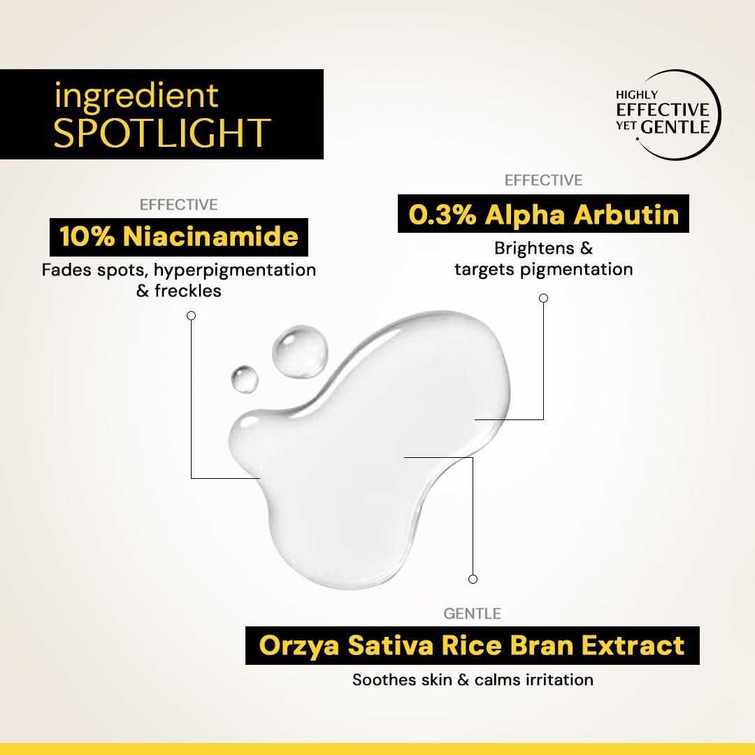 Deconstruct 10% Niacinamide Brightening Serum with 0.3% Alpha Arbutin | Brightens skin, treats dullness, reduces tan | Lightweight, non-irritating & beginner-friendly formula| 30ml thumbnail