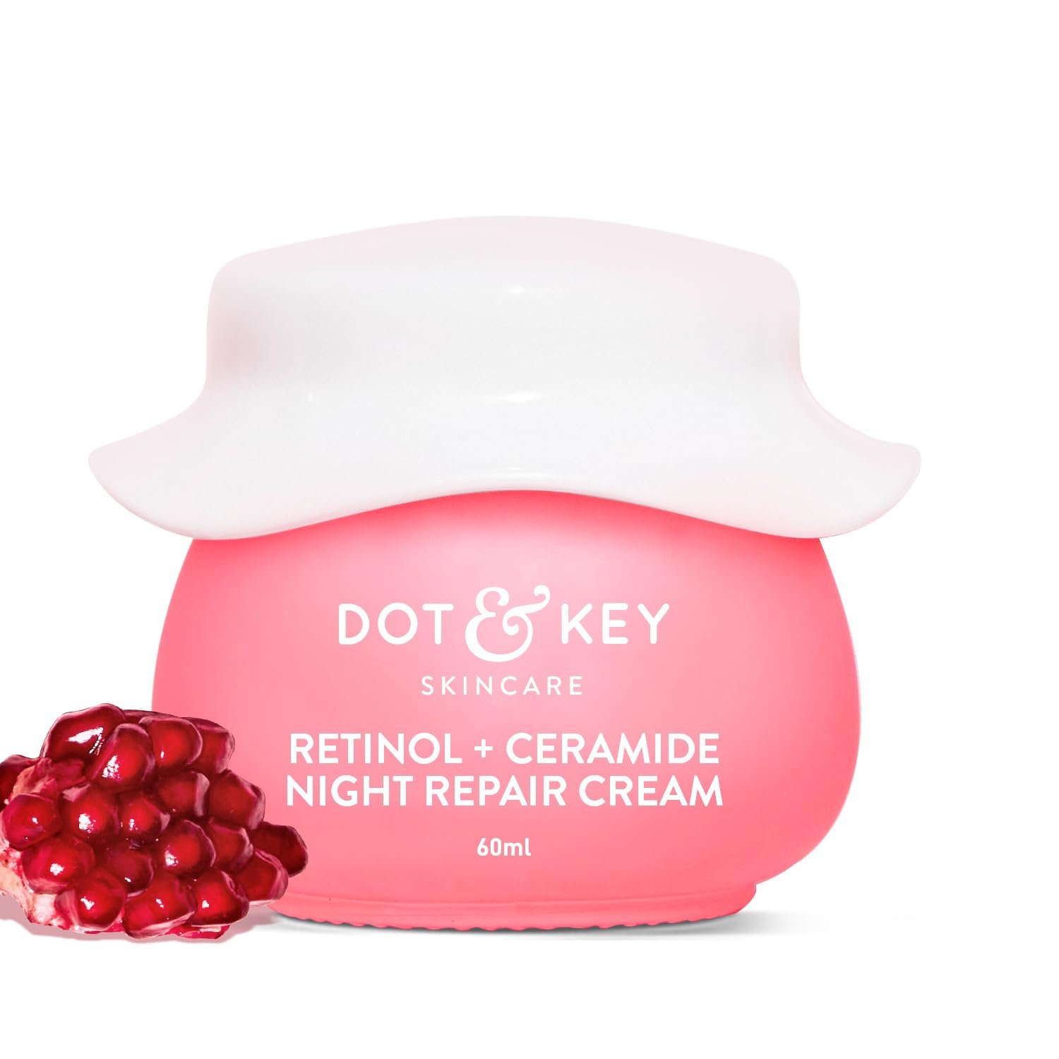 Dot & Key Night Reset Retinol + Ceramide Night Cream | Anti Aging Cream For Women & Men | Reduces Fine Lines & Wrinkles | Oil Free & Non Sticky Moisturizer 60ml