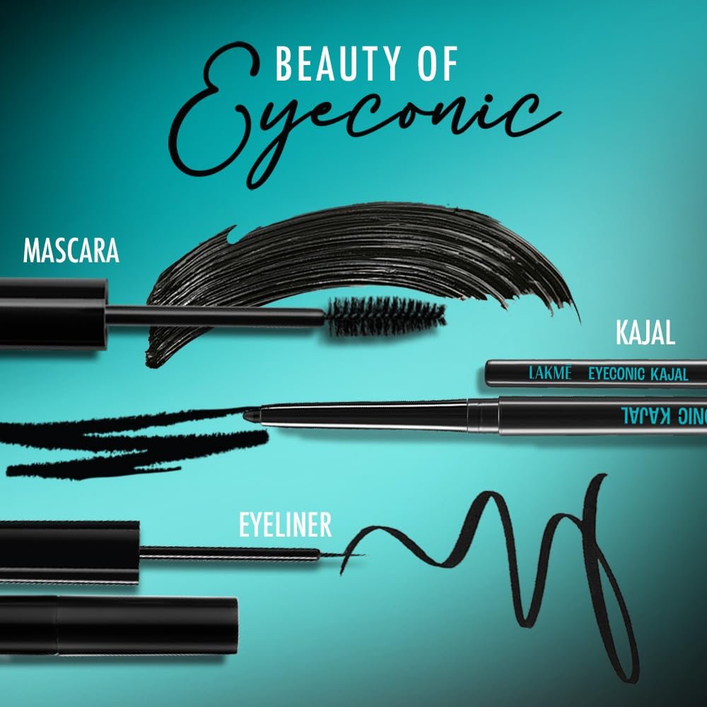 Lakme Eyeconic Regime Kit- Kajal | Mascara| Eyeliner 13.35 ml thumbnail