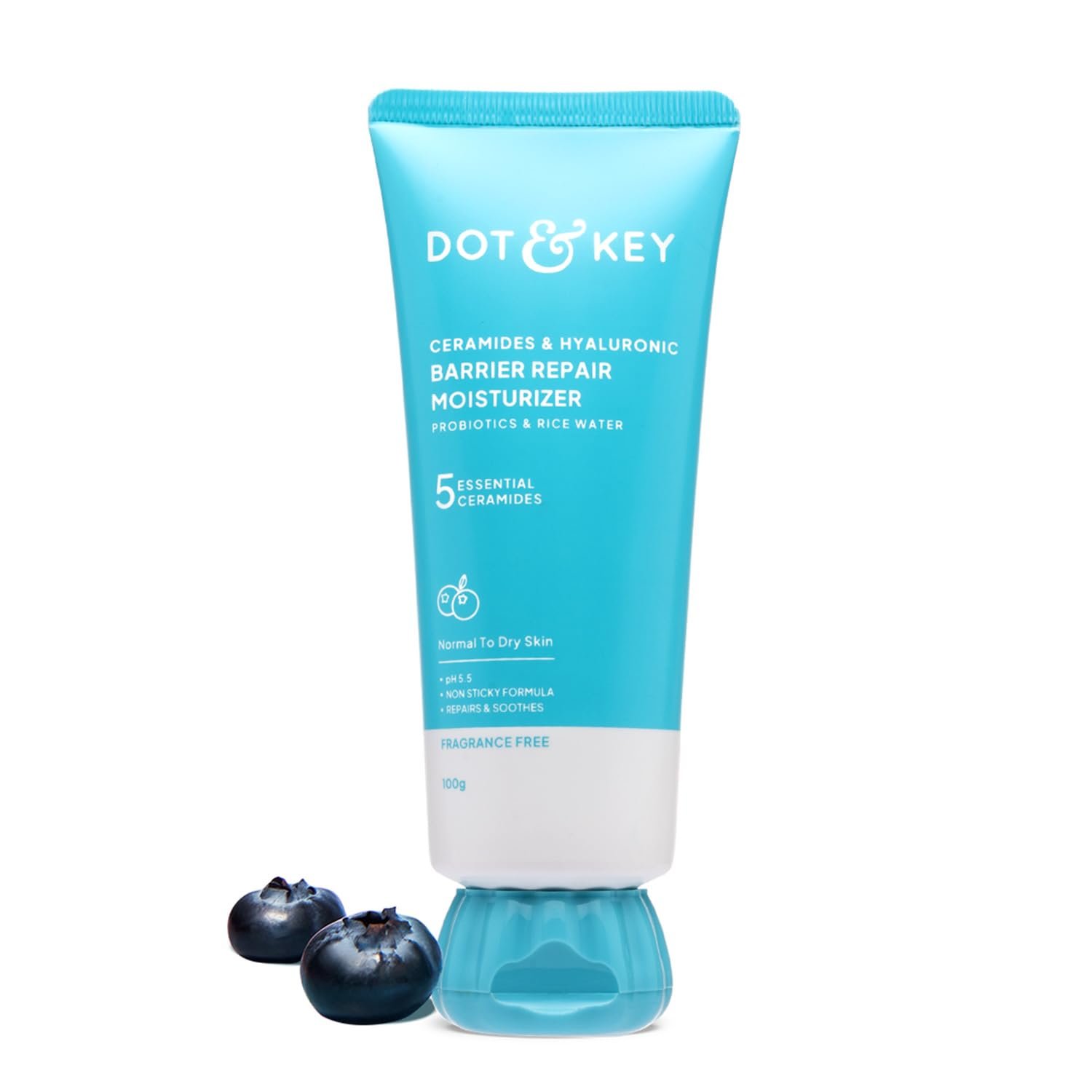 Dot & Key Barrier Repair Moisturizer For Normal, Dry, Combination & Sensitive Skin | 120 Hrs Moisturization, With 5 Ceramides & Hyaluronic 100g