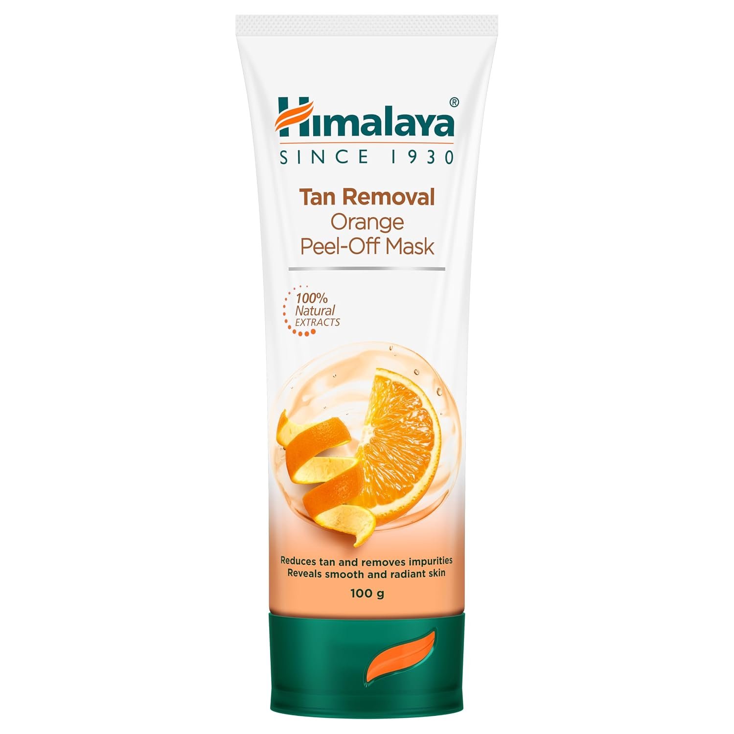 Himalaya Herbals Tan Removal Orange Peel-Off Mask – Facial Mask for Tan & Dullness Care, Fresh & Radiant-Looking Skin, 100g thumbnail