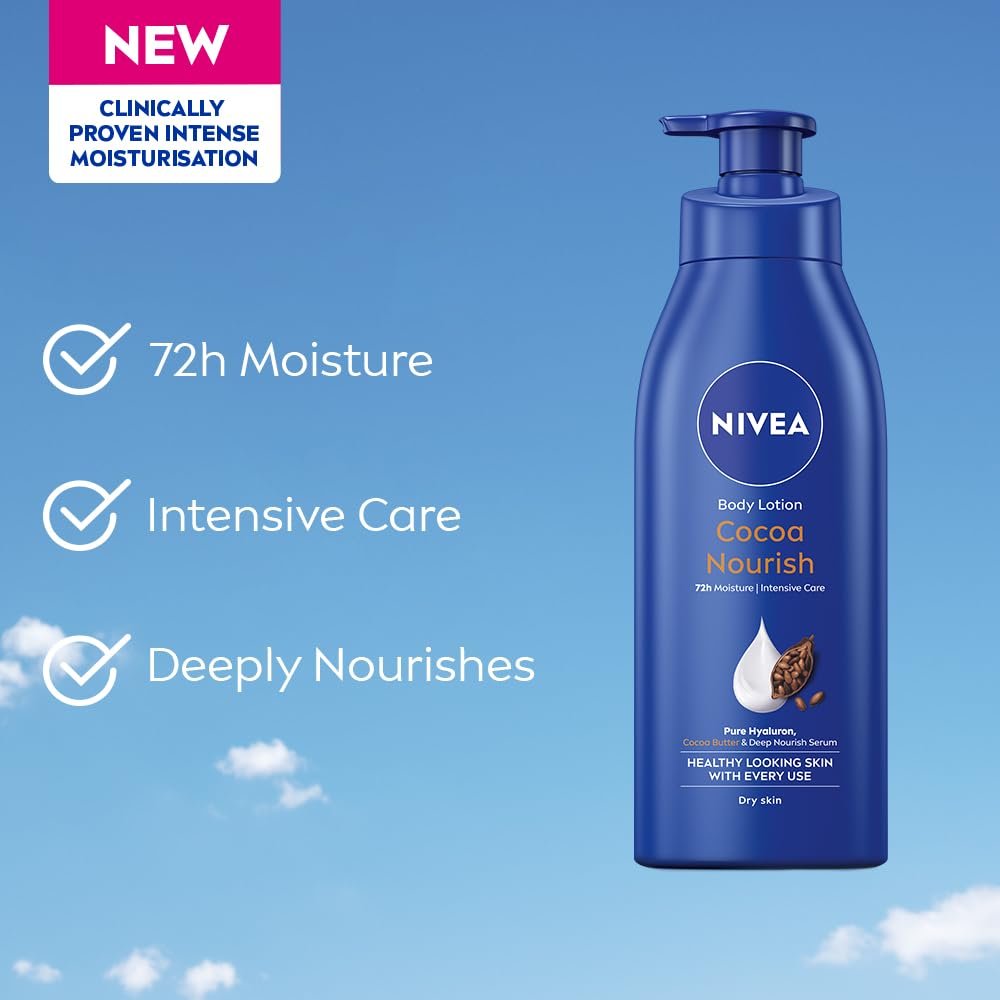 NIVEA Cocoa Nourish Body Lotion with Deep Moisture Serum 400ml thumbnail