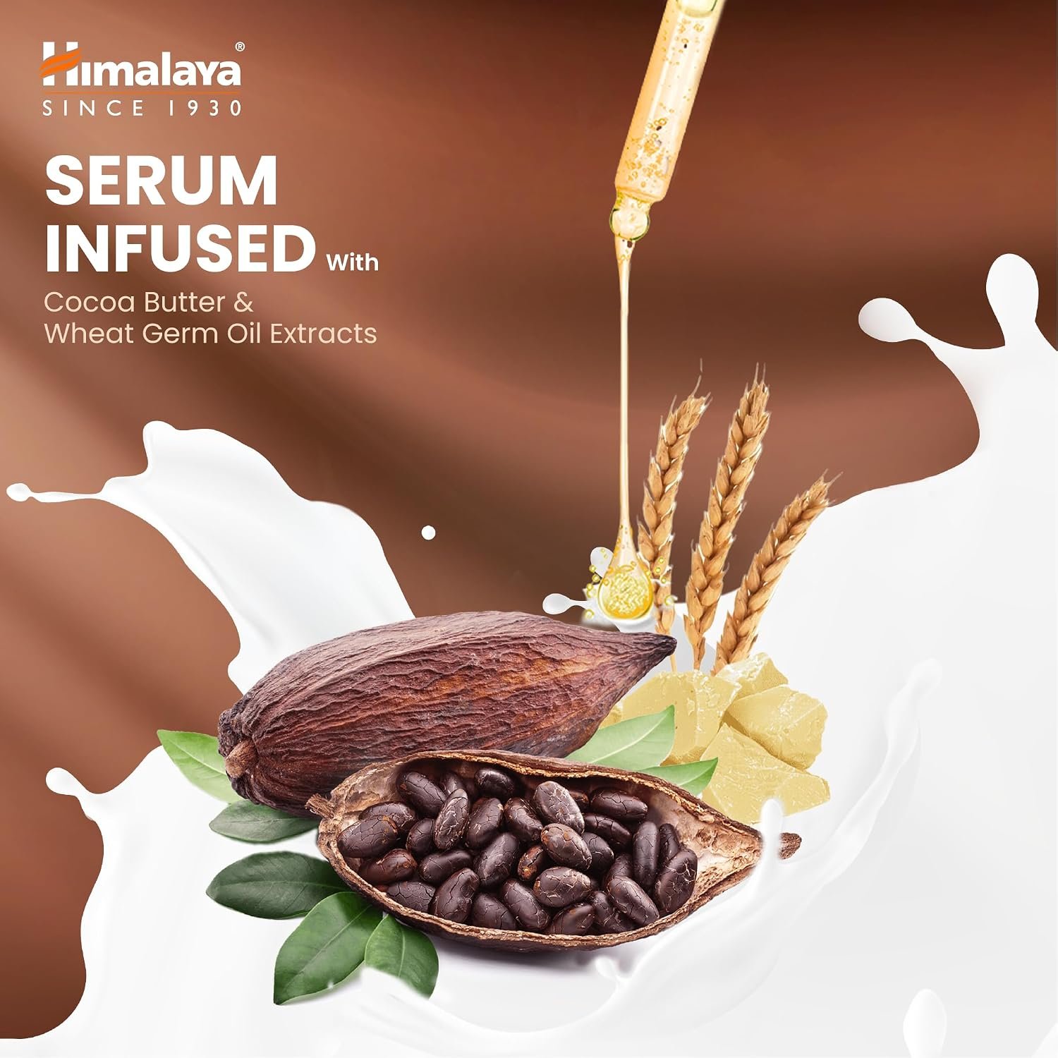 Himalaya Cocoa Butter Intensive Serum Body Lotion 400ml | 48 H Moisturization | pH 5.5 | With Cocoa Butter & Wheat Germ Oil Extracts| For Dry Skin thumbnail