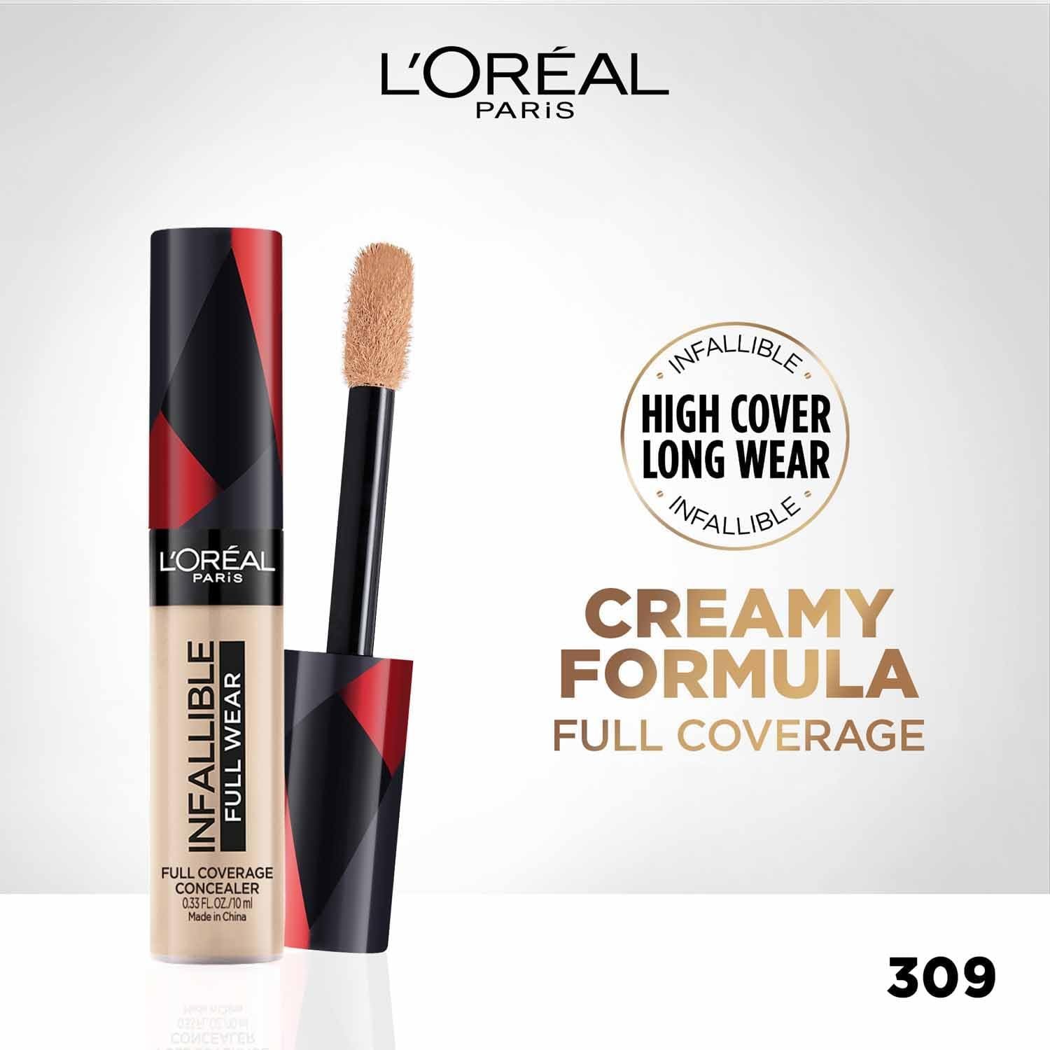 L'Oreal Paris Infallible More Than Concealer, Full Coverage, 309 Ivory thumbnail