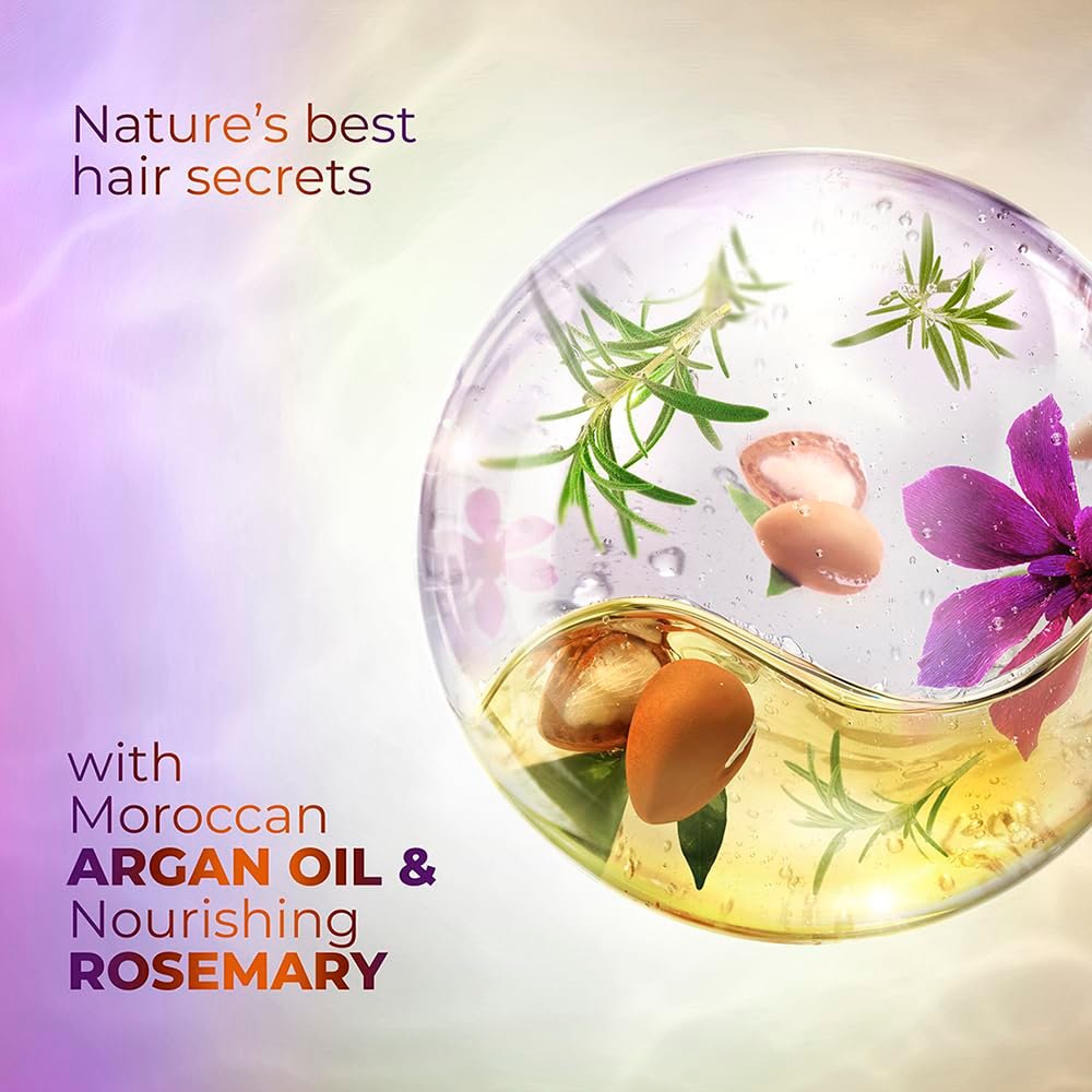 Sunsilk Argan Oil & Rosemary Frizz Smooth Oil Blends Shampoo | for Frizzy Hair | with No Added Parabens | 700 ML thumbnail