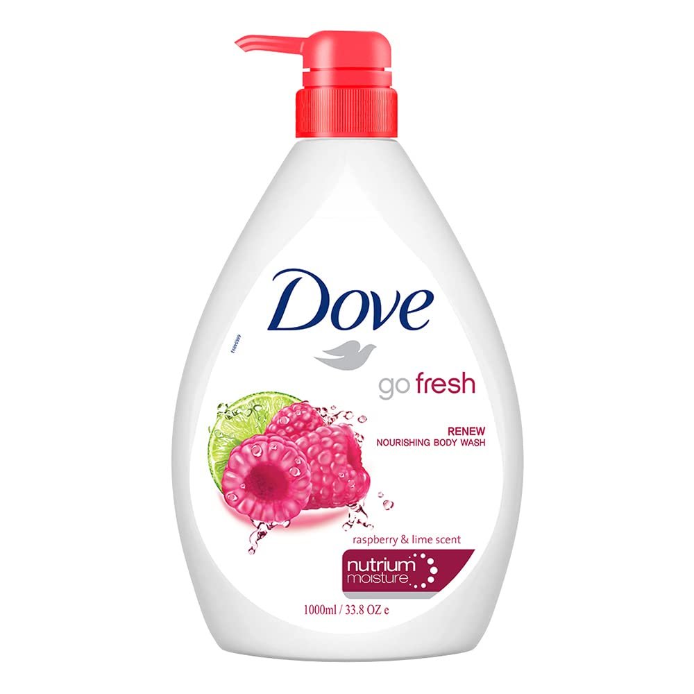 Dove Renewing Raspberry Body Wash with Lime for Renewed Skin, Refreshing Scent, 1L thumbnail