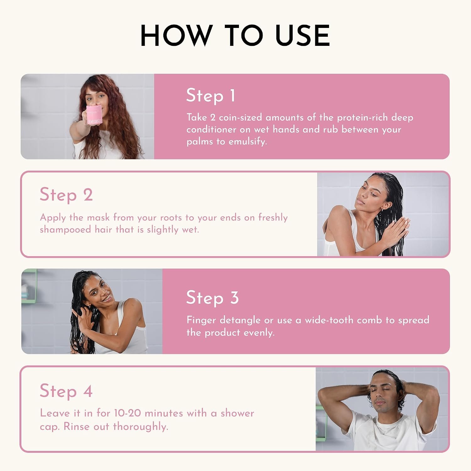 Fix My Curls Protein-Powered Deep Conditioning Hair Mask| Avocado Oil, Amla for Strengthening, Hydrating & Restoring Curls| Enhances Bounce, Adds Shine, & Boosts Elasticity| 150g thumbnail