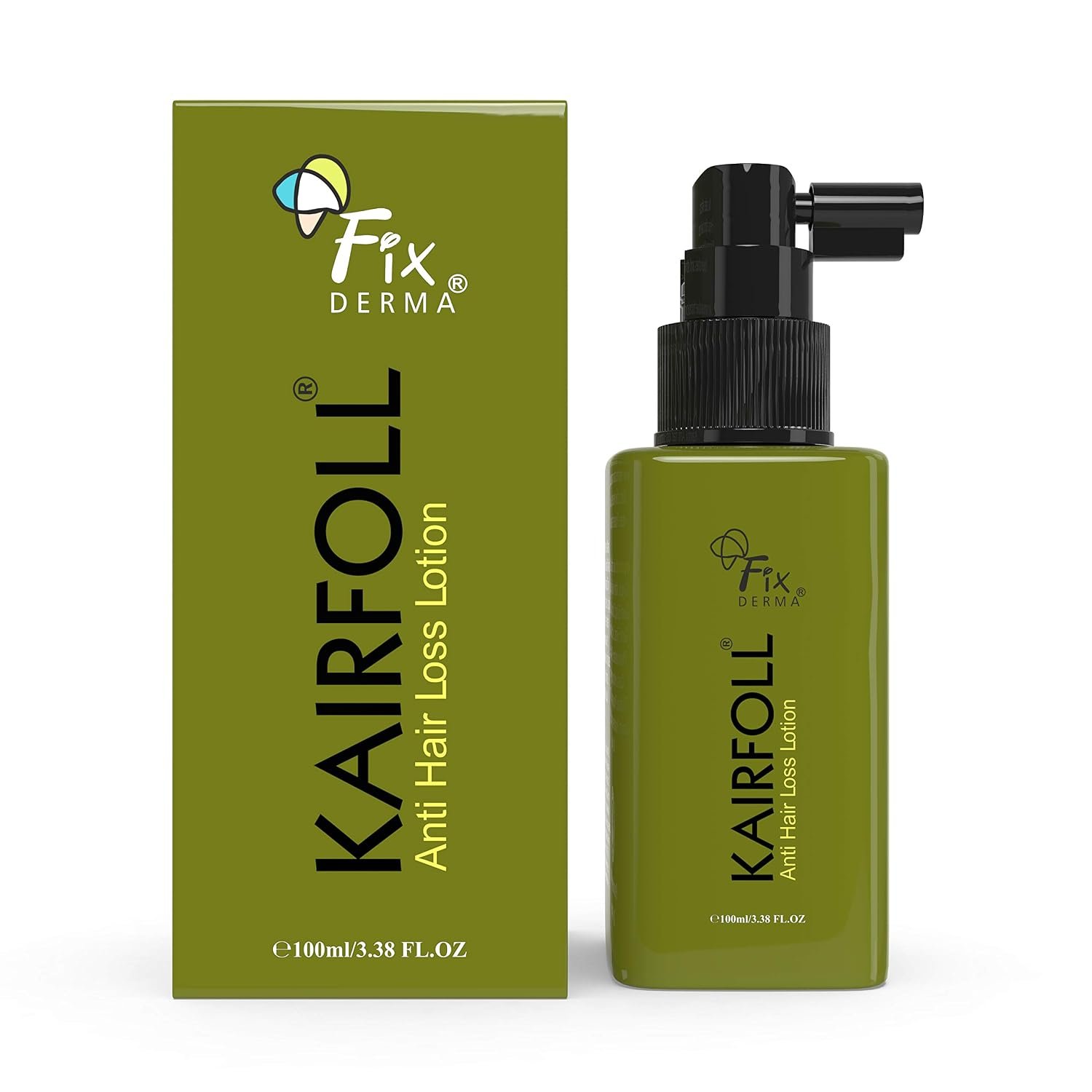 Fixderma Kairfoll Anti Hair Loss Lotion Spray | Amino Acid & Peptide Lotion for Women & Men | Soothes Itchy Scalp - 100 ML thumbnail