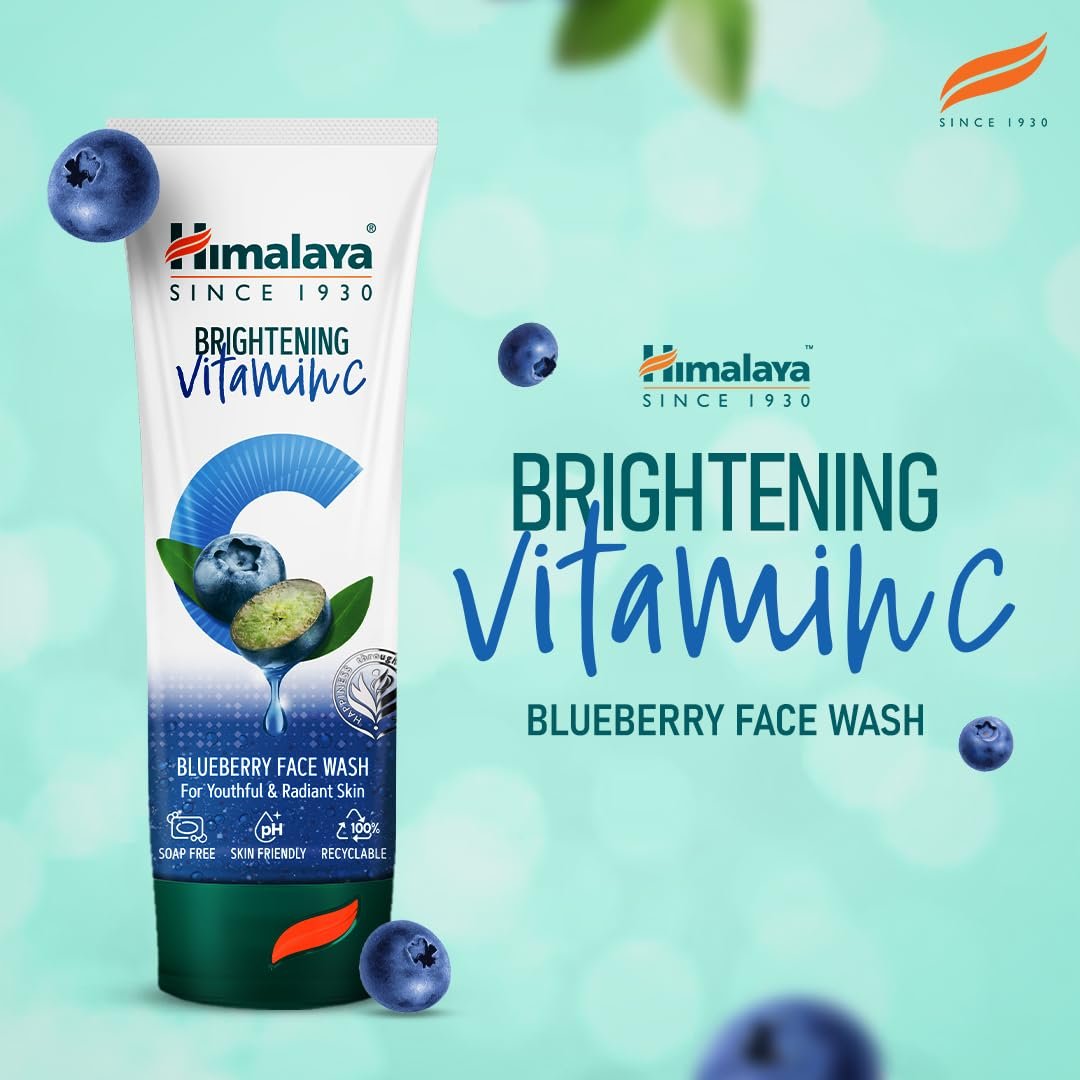 Himalaya Brightening Vitamin C Blueberry Face Wash | Vitamin C, Blueberry & Niacinamide | Brightness for Youthful Radiant Skin |  50ml thumbnail