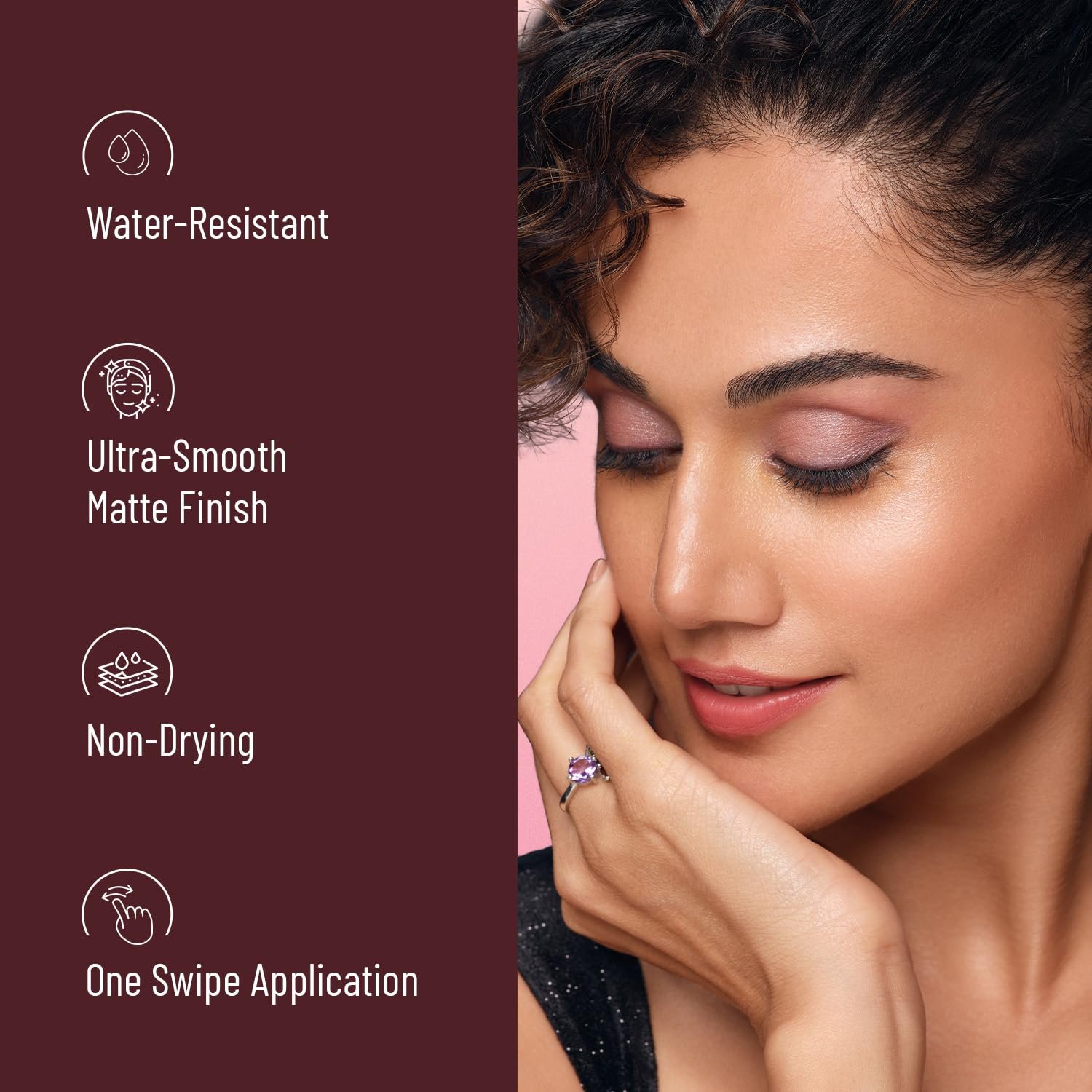 Swiss Beauty Pure Matte Creamy Lipstick | Non-drying, Highly pigmented Lipstick | Shade- Hazelnut, 3.8gm| thumbnail