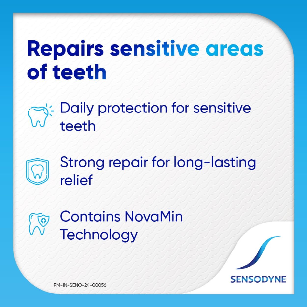 Sensodyne Toothpaste Repair and Protect | Tooth Paste for Daily Sensitivity Protection, Long-lasting Relief | Pack of 1 - 70gm | Fresh Taste | thumbnail
