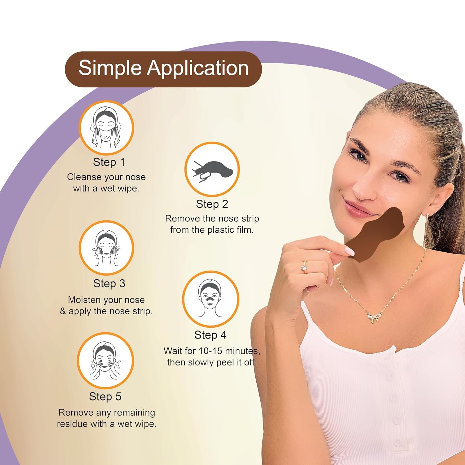 DR.Rashel Nose Pore Strips For Pore Cleansing | Deep Cleansing Nose Strips For Instant And Painless Blackheads Removal | Deep Purifying Blackhead Remover Strips for Nose | 10+10 PCS (Coffee) thumbnail