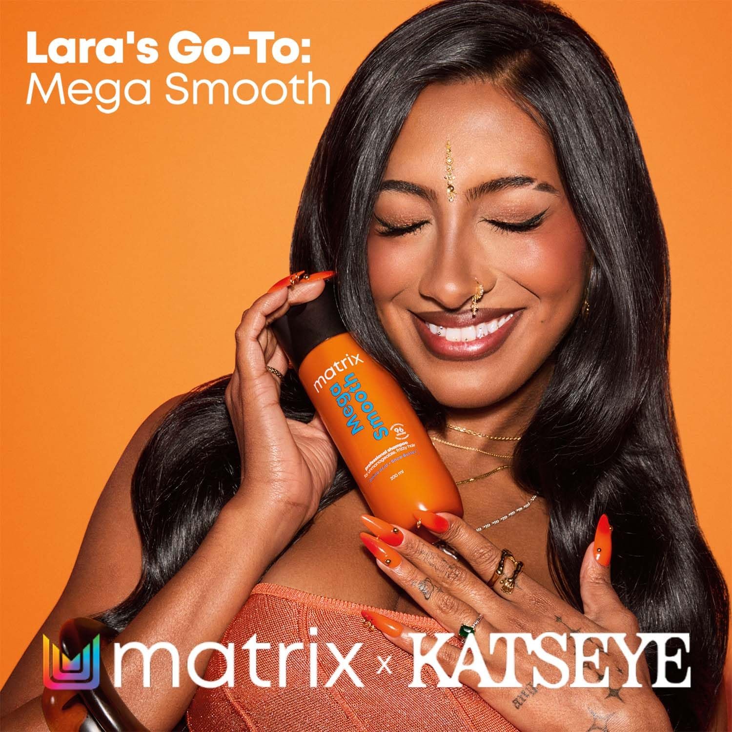 Matrix Professional Mega Smooth Shampoo (200ml) & Conditioner (100ml) Combo With Free Mini Hair Mask (20ml) for Frizzy Hair |Max Smoothness for 4 Days|Used by 1 Lakh Hairstylists thumbnail