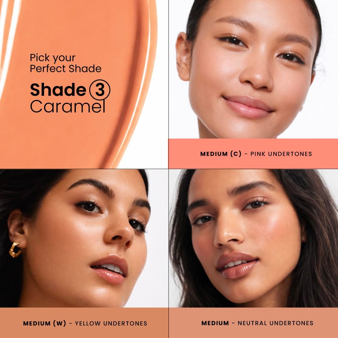 Foxtale SPF 50 PA++++ Tinted Sunscreen, 03 Caramel | in-Vivo Tested & UVA/B Protection | Niacinamide & Vitamin E | Daily Wear, Blurs Pores, Evens Tone, Matte Finish, Non-Greasy |50ml thumbnail