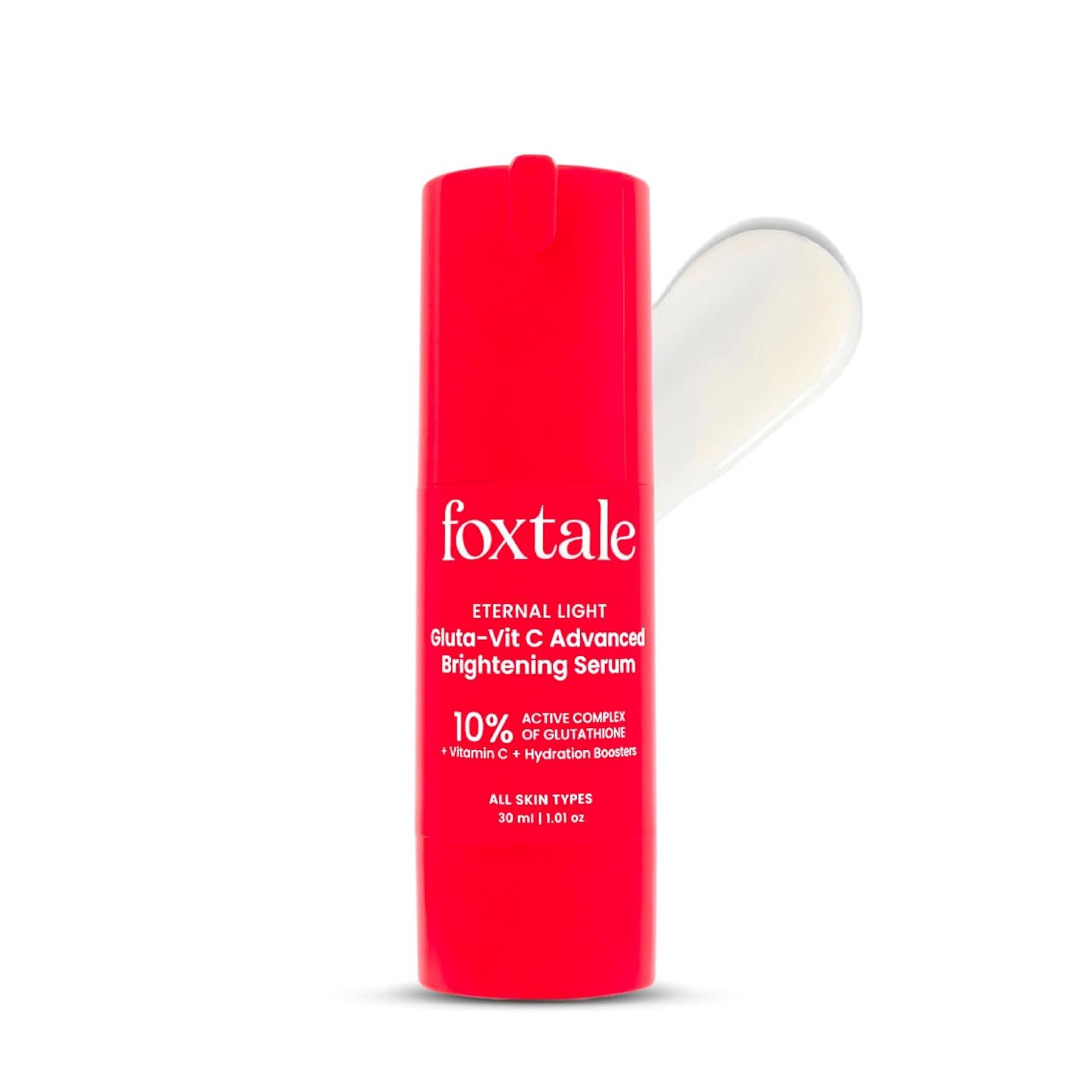 Foxtale 10% Vitamin C-Glutathione Brightening Face Serum for Glowing Skin, Treats Dark Spots, Pigmentation & Dullness, Beginner & Sensitive Skin Friendly | All Skin Types | 30ml thumbnail