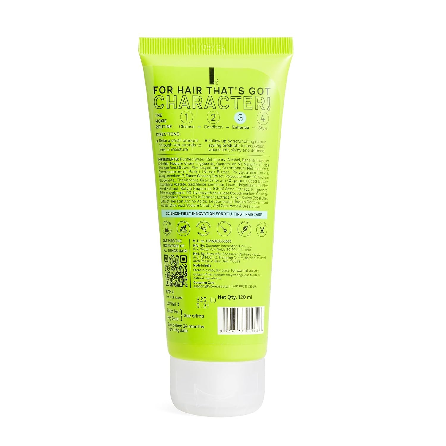Moxie Beauty Weightless Leave In Conditioner Mango Butter Ginseng |120ml 94% moisture retention | Made with mango butter & ginseng root extract | For soft, smooth, hydrated hair thumbnail
