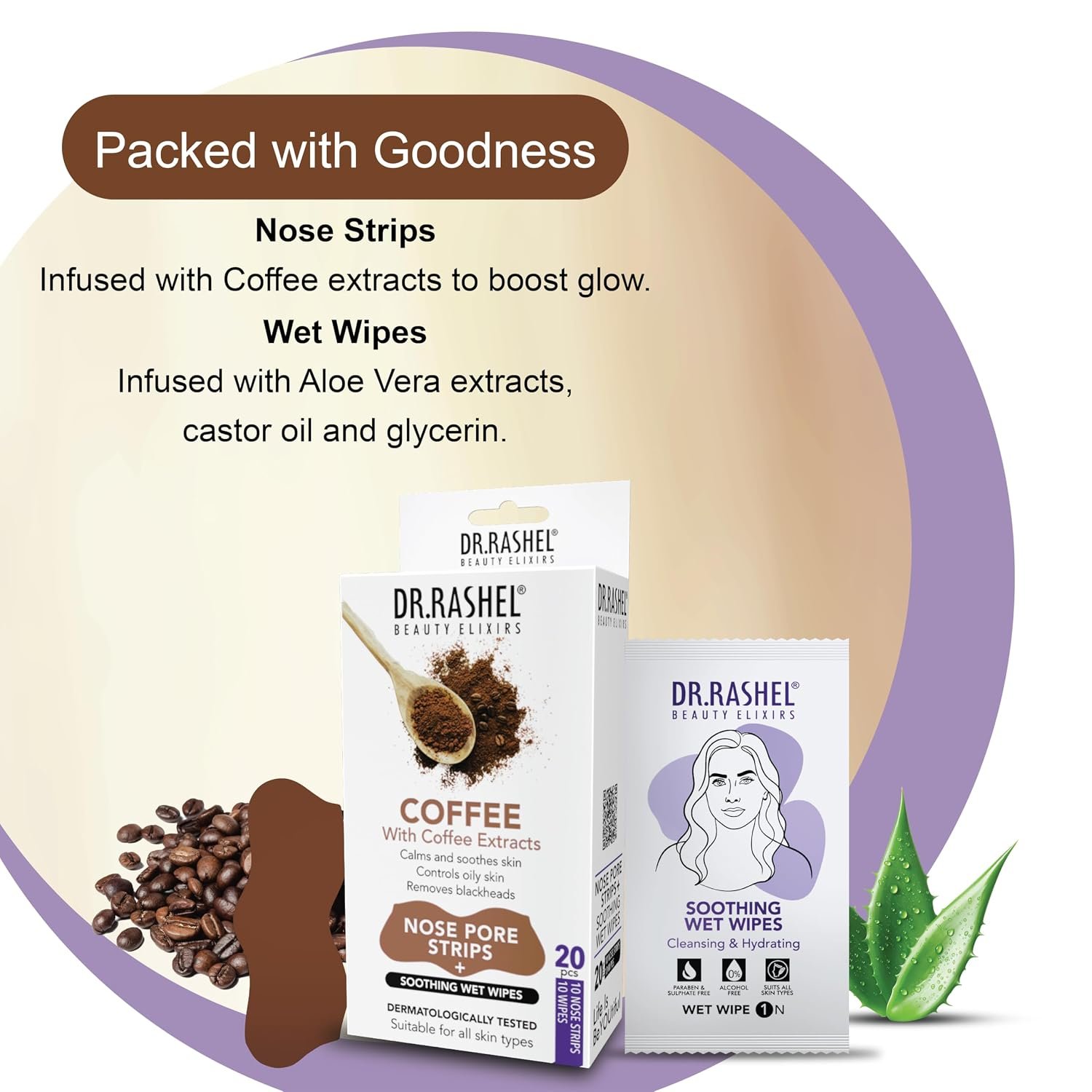 DR.Rashel Nose Pore Strips For Pore Cleansing | Deep Cleansing Nose Strips For Instant And Painless Blackheads Removal | Deep Purifying Blackhead Remover Strips for Nose | 10+10 PCS (Coffee) thumbnail