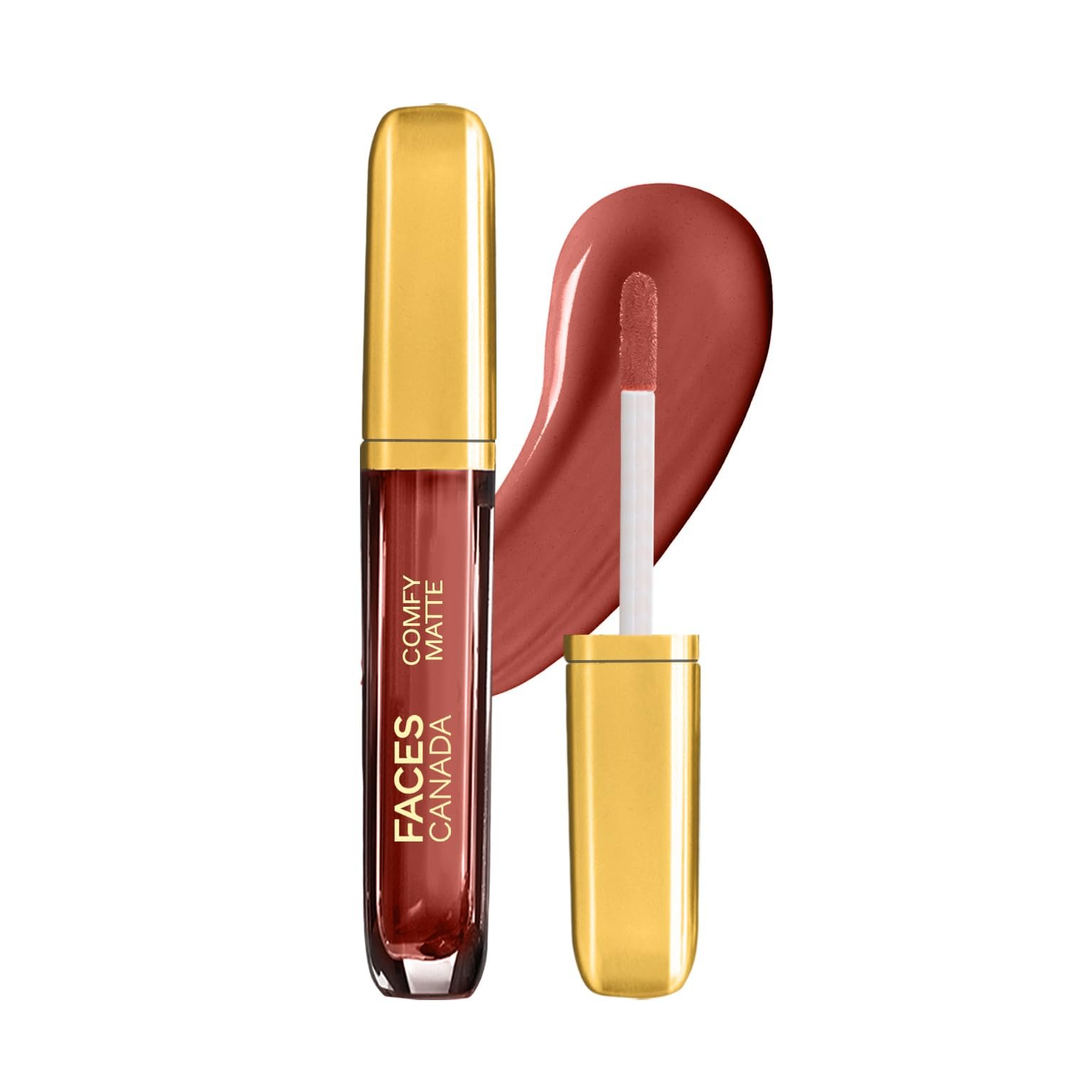 FACESCANADA Comfy Matte Liquid Lipstick - Lowkey Charm 30, 3.8 ml | Comfortable 10HR Longstay | Intense Color | Almond Oil & Vitamin E Infused | Super Smooth | No Dryness | No Alcohol