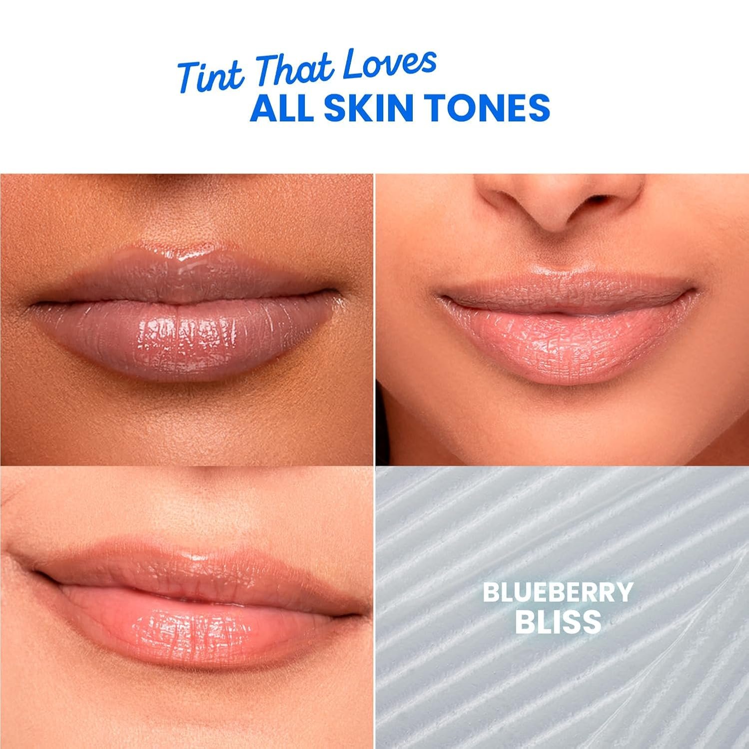 Dot & Key Barrier Repair Hydrating Lip Balm SPF 50 | Blueberry Bliss | Repairs Damaged Lip Barrier | Non Tinted | 4.5 gm thumbnail