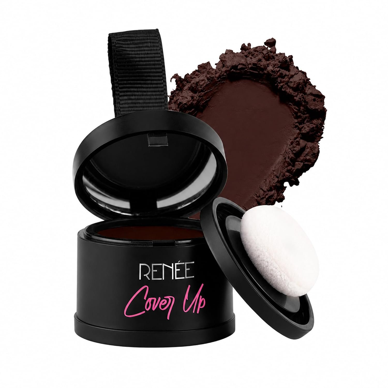 RENEE Cover-Up Hair Powder - Brown | Covers Grey Roots & Bald Spots Instantly | Highly Pigmented, Fuller & Denser Look | Long-Lasting | Matte Finish | Fine Powder | Flawless Application 4gm