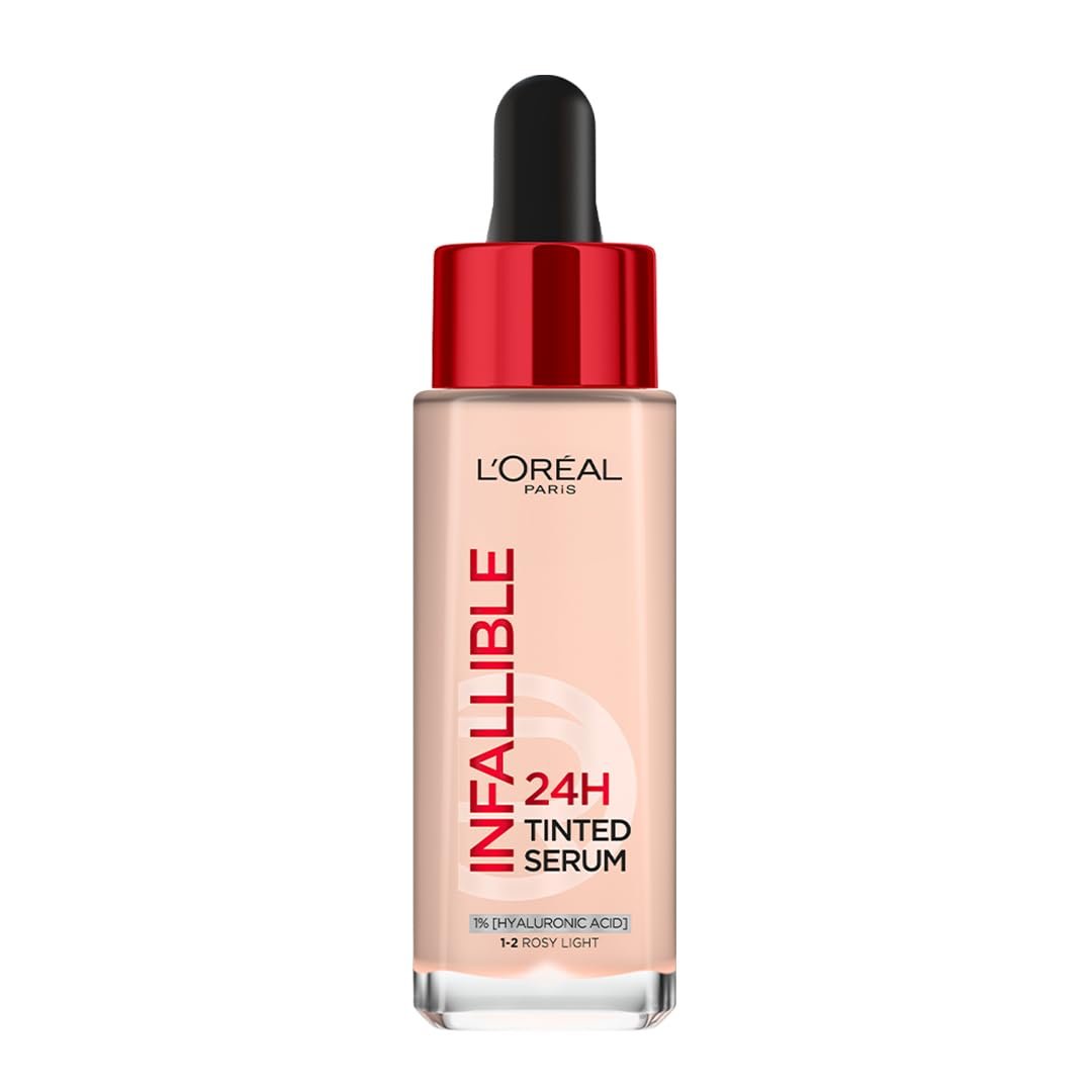 L’Oreal Paris Infallible 24H Tinted Serum Foundation, 1-2 Rosy Light