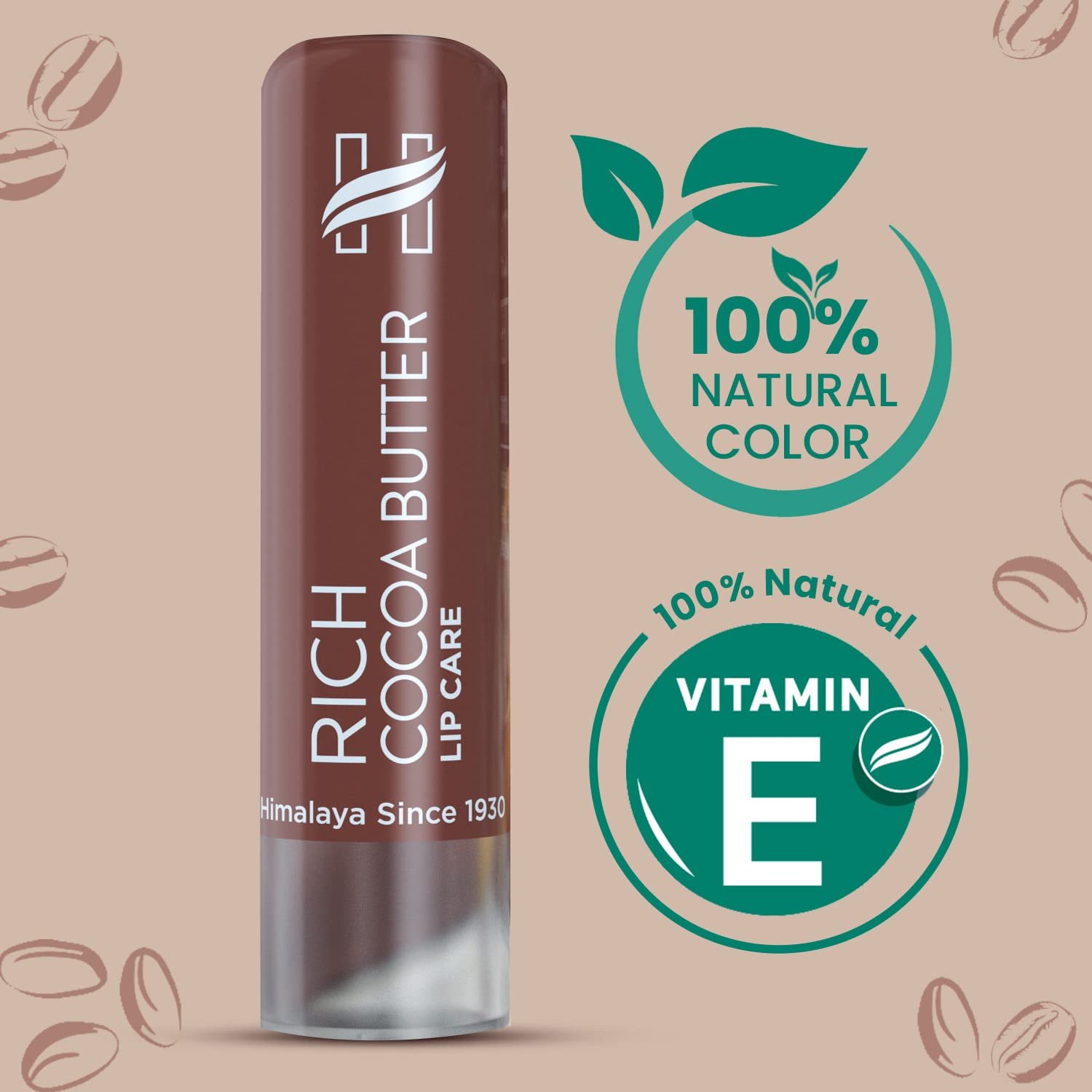 Himalaya Rich Cocoa Butter Lip Balm | 4.5gm | Repairs Chapped Lips | Intensely Moisturizes Dry Lips | Natural Vitamin E | No visible colour thumbnail